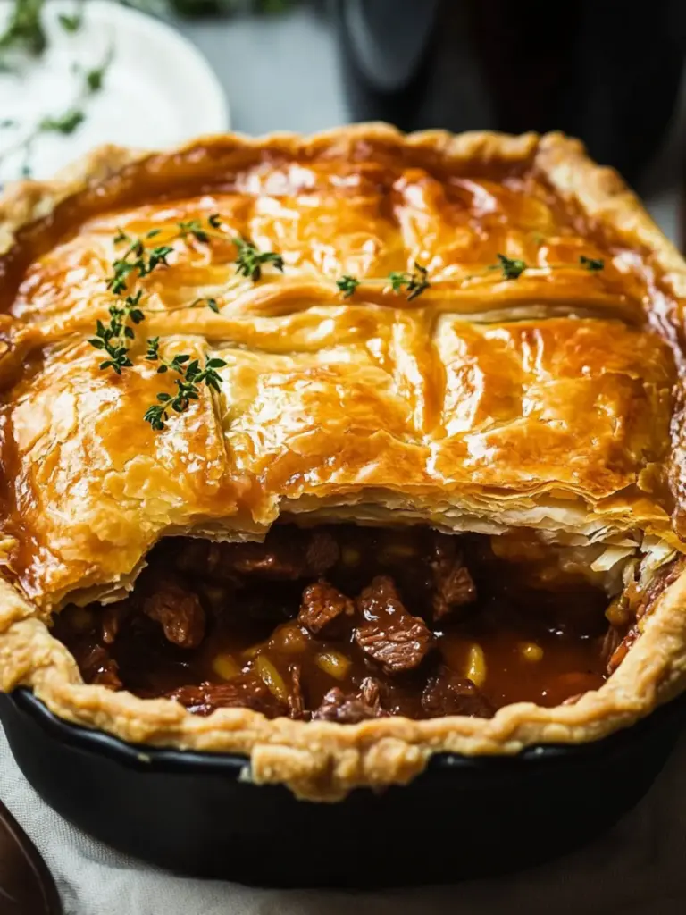 Steak and Guinness Pie