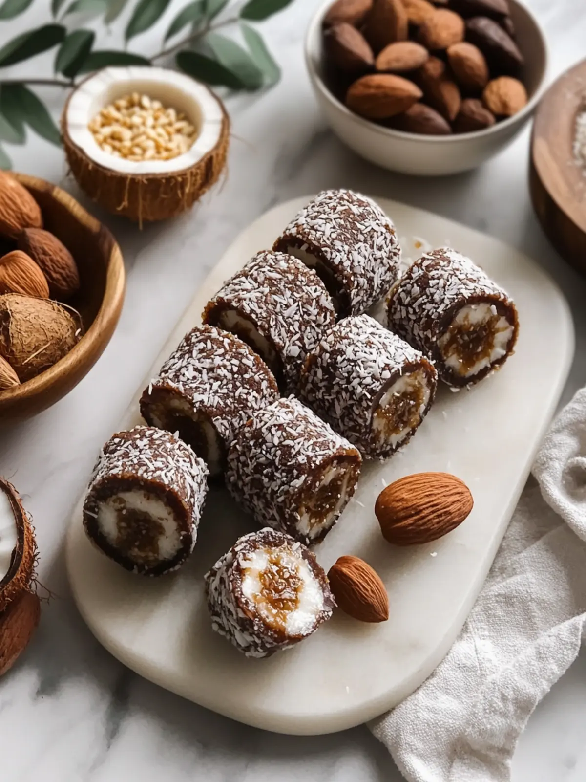 Energize Your Day with Healthy Coconut Date Energy Rolls 2 Healthy Coconut Date Energy Roll