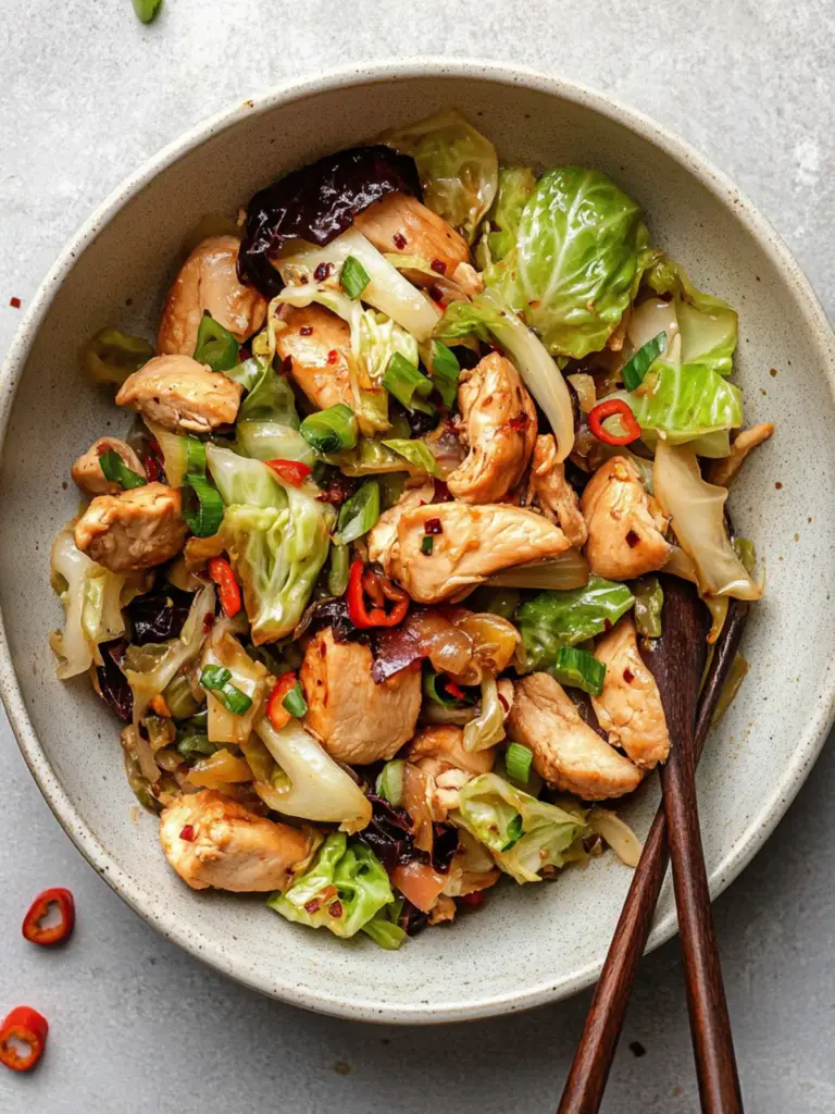 Chicken Cabbage Stir Fry