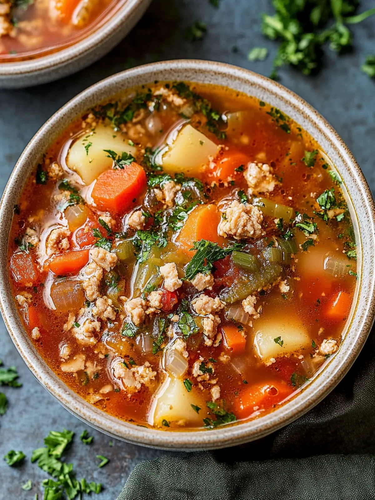 Ground Turkey Vegetable Soup for Cozy Comfort Nights 3 Ground Turkey Vegetable Soup