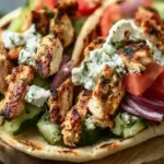 Greek Chicken Pitas