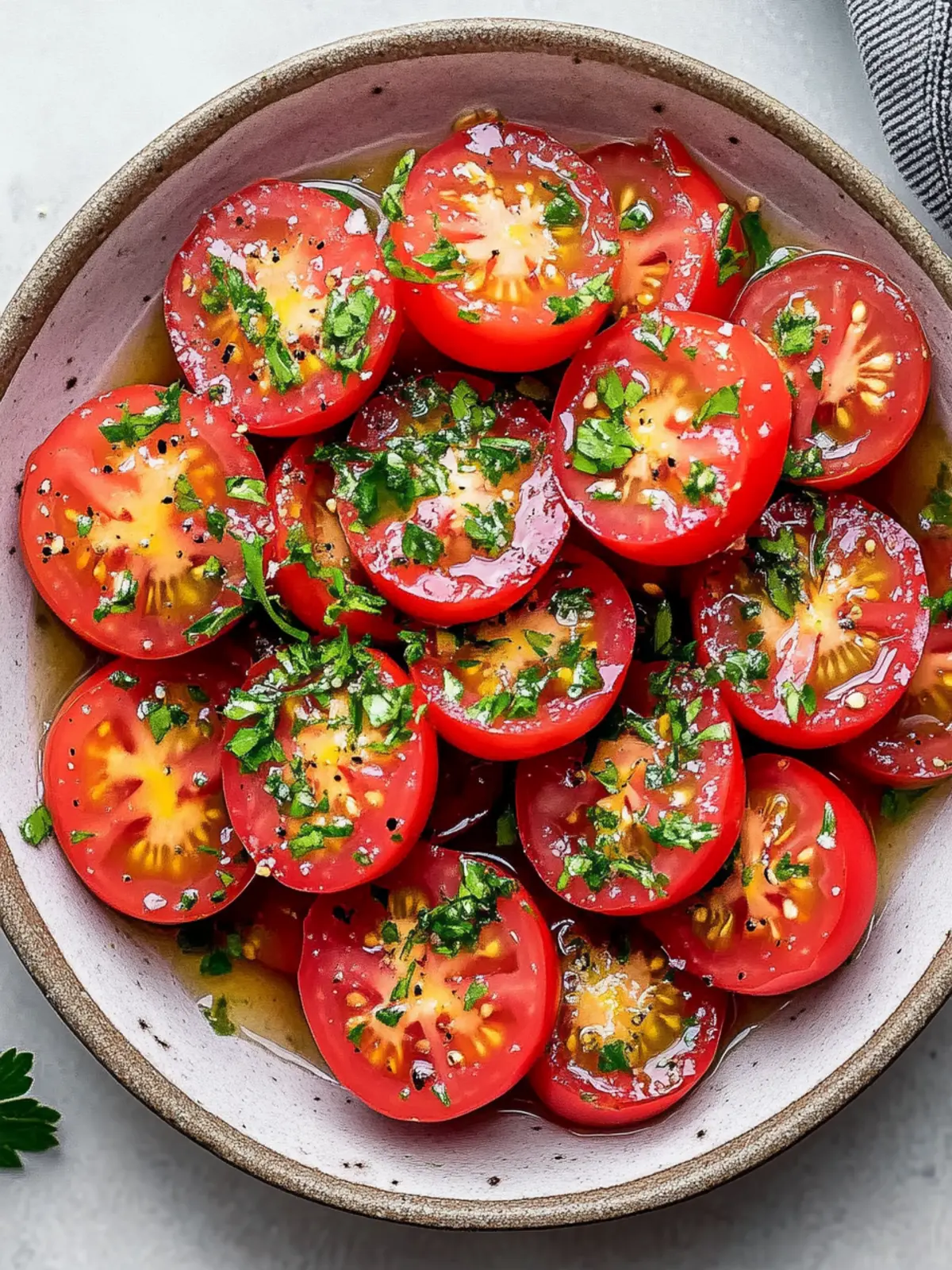 Zesty Marinated Tomatoes for a Fresh Flavor Boost 3 Marinated Tomatoes