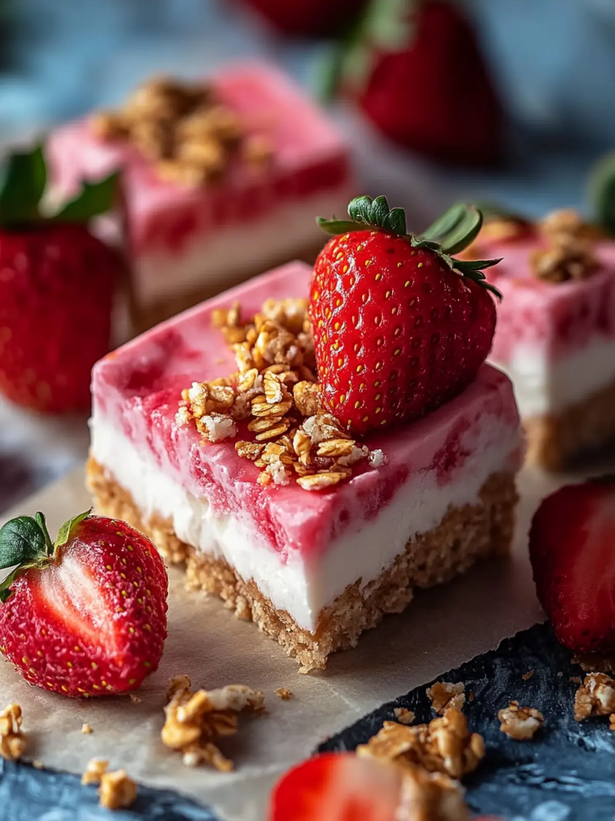 Strawberry Yogurt Bars