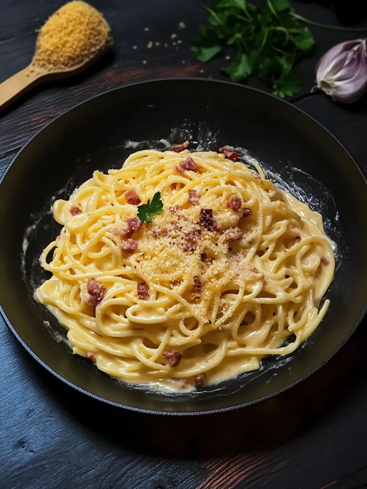 Creamy Spaghetti Carbonara: A Traditional Italian Delight 3 Creamy Spaghetti Carbonara