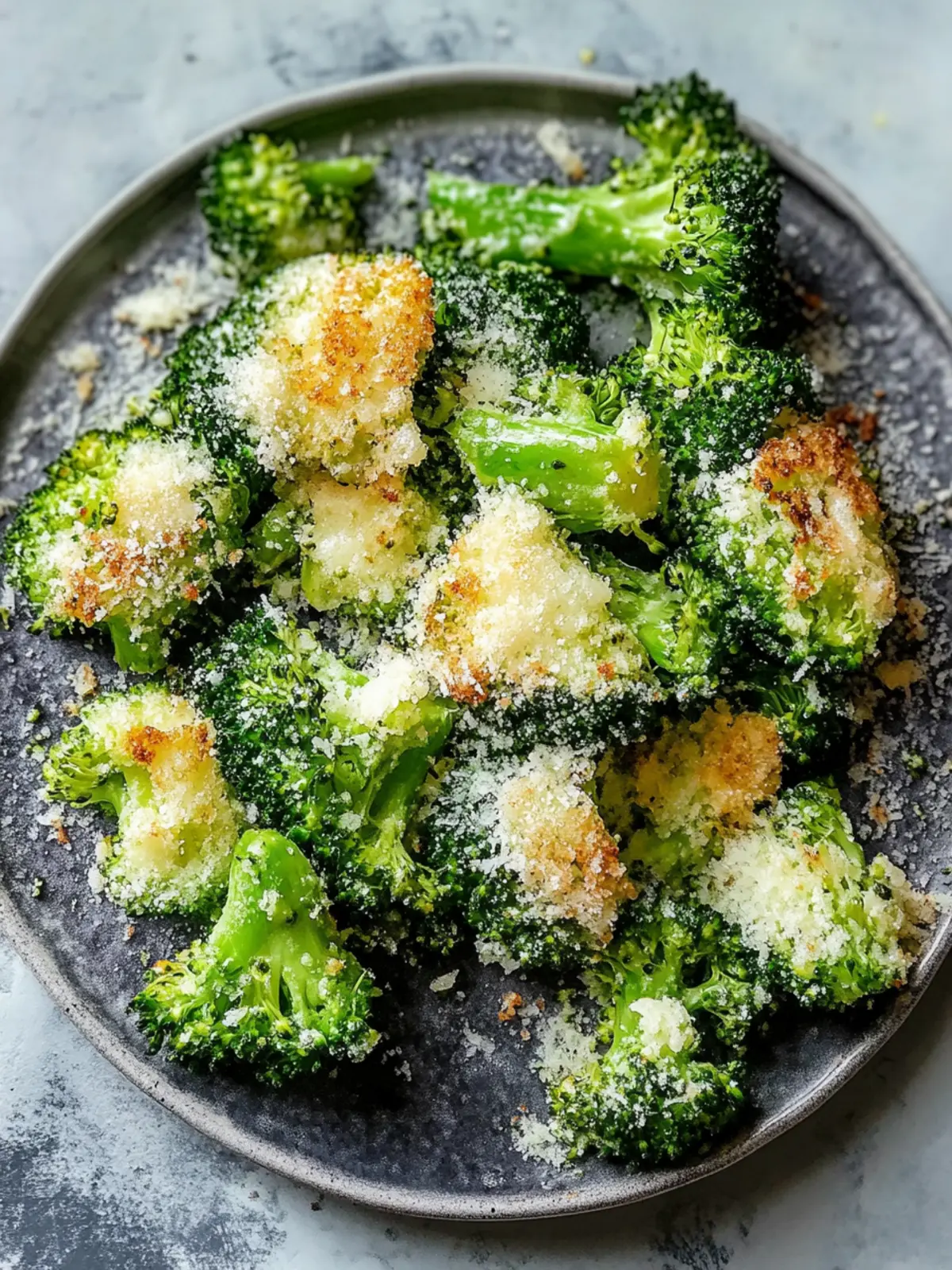 Crispy Smashed Broccoli with Parmesan