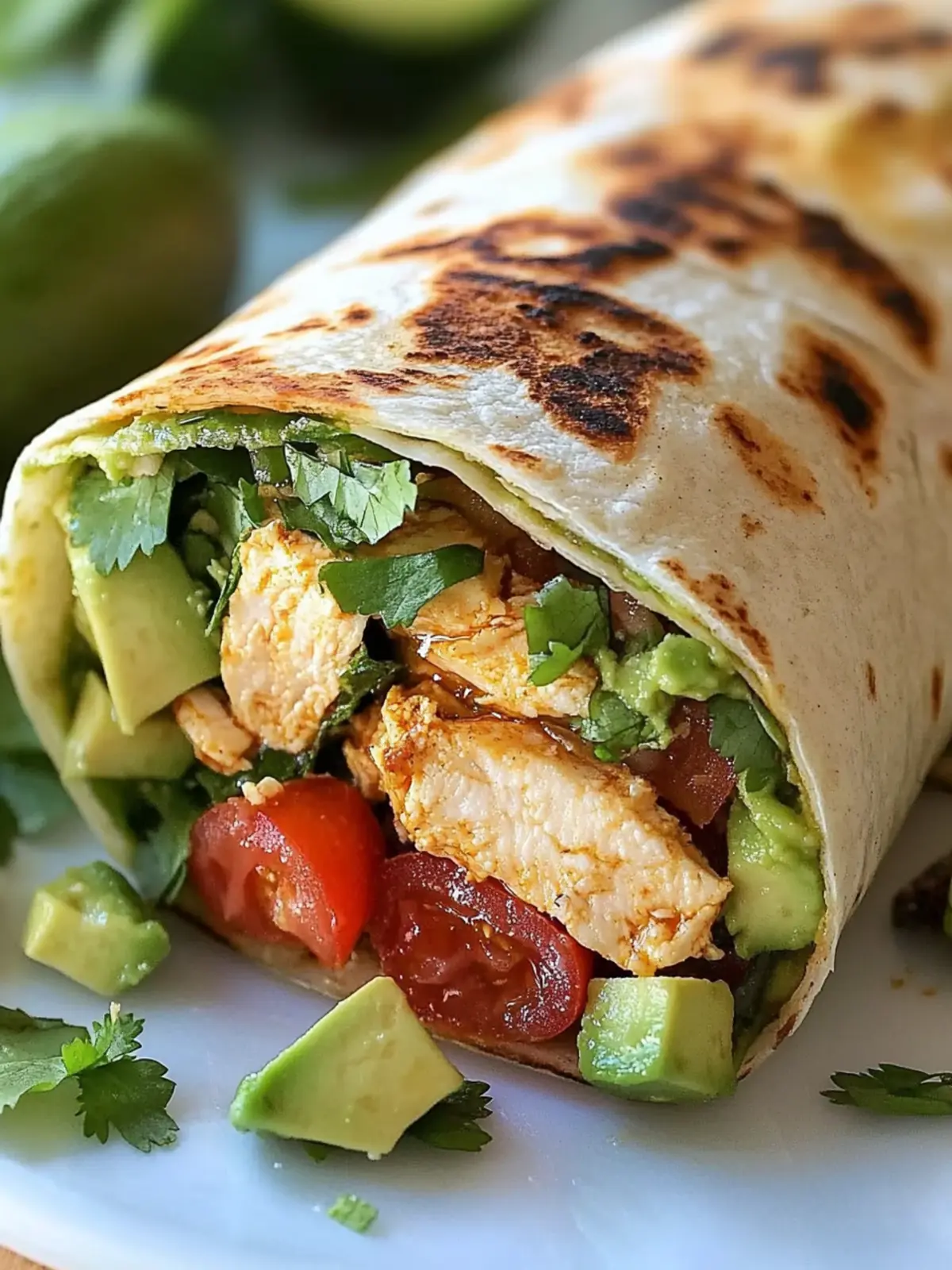 Delicious Chicken Avocado Wrap Recipe for Quick Lunch Bliss 2 Chicken Avocado Wrap Recipe