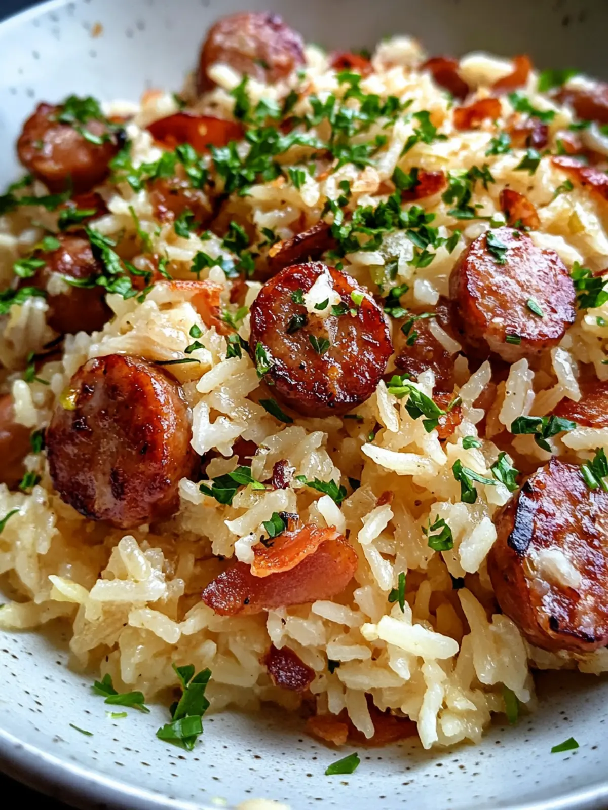Irresistible Sticky Smoky Garlic Butter Parmesan Sausage Rice 2 Sticky Smoky Garlic Butter Parmesan Sausage Rice