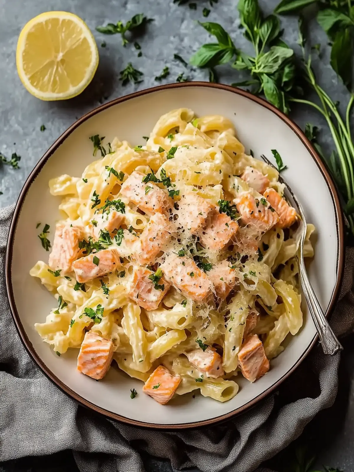 Delicious Tasty Salmon Pasta Without Cream in 30 Minutes 3 Tasty Salmon Pasta Without Cream