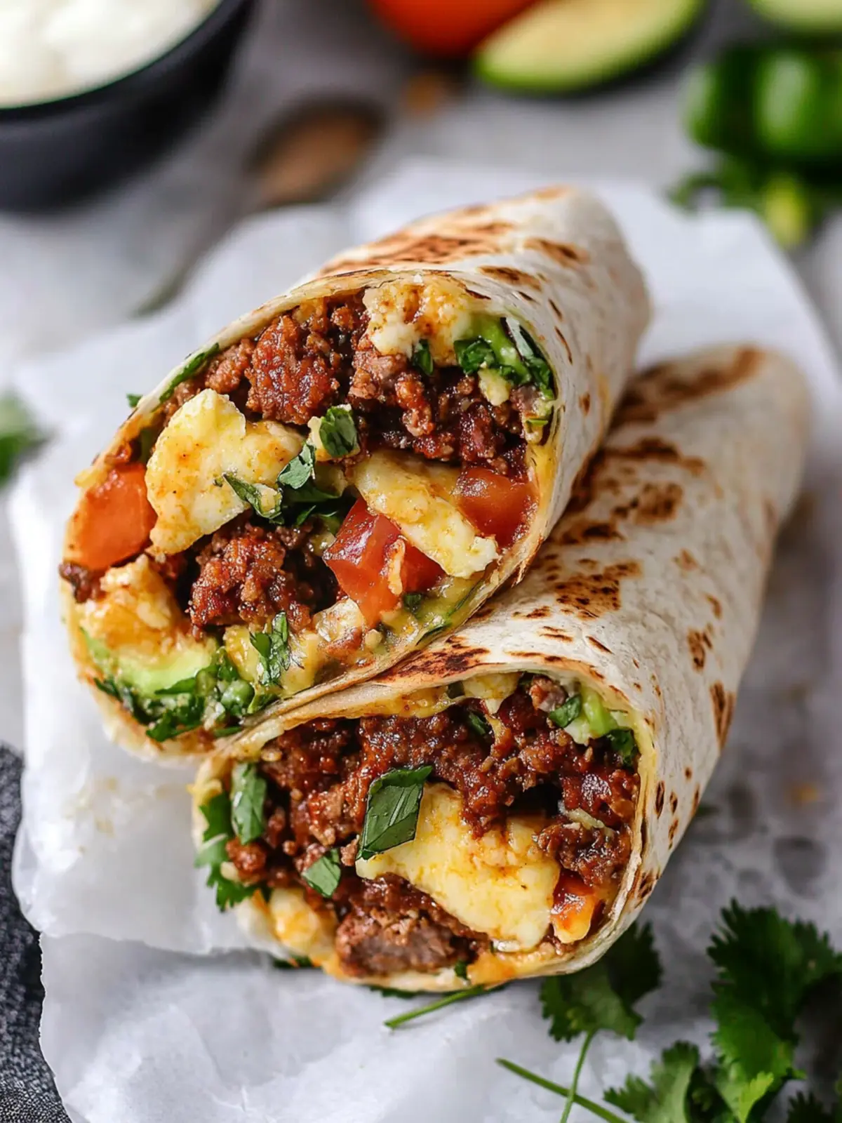 Chorizo Breakfast Burrito
