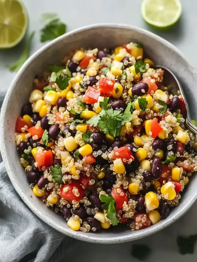 Sweet Corn and Black Bean Quinoa Salad