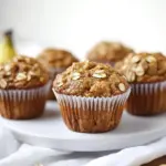 Healthy Banana Oatmeal Muffins