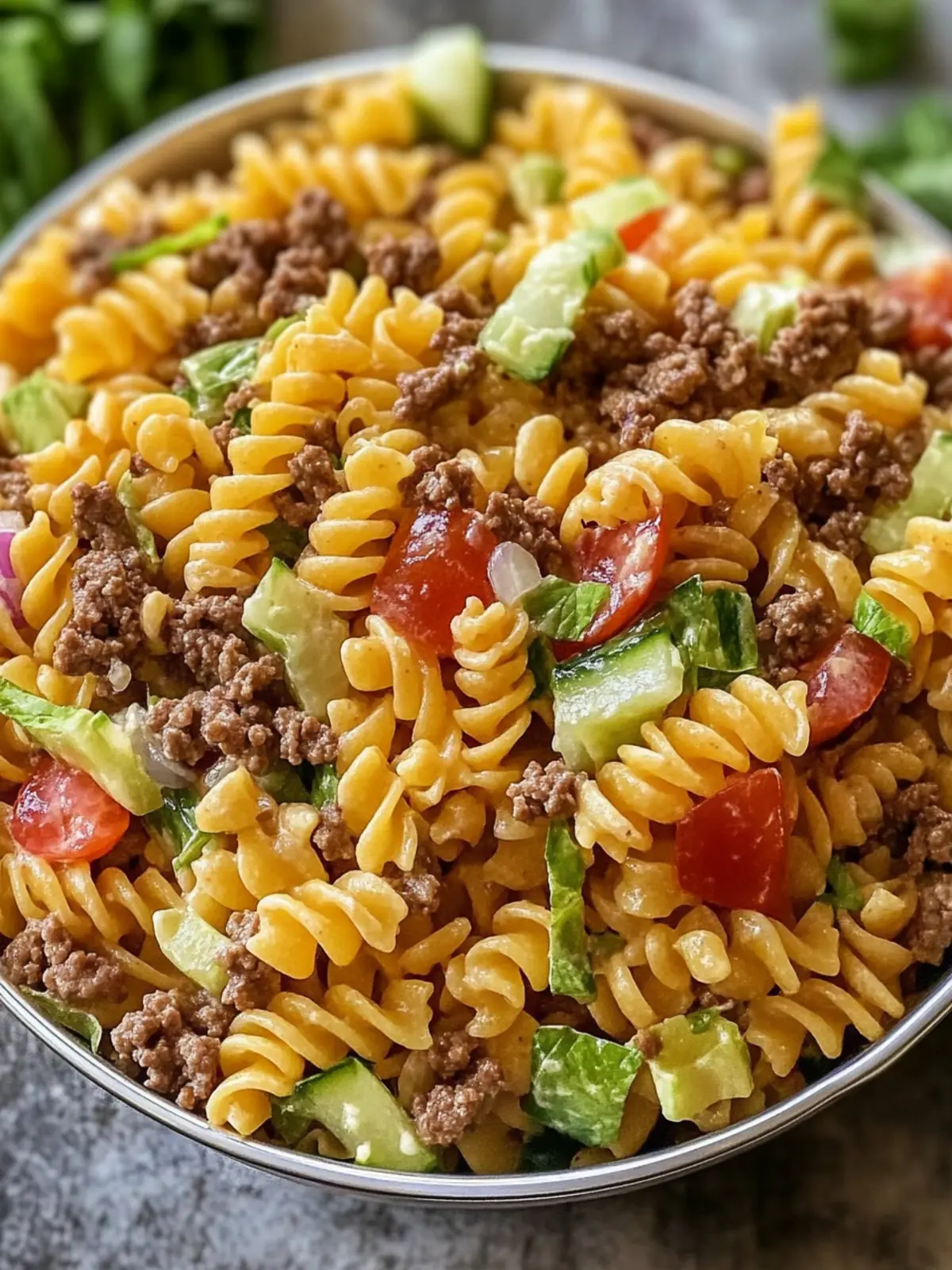 Big Mac Pasta Salad: Comfort Food for Easy Gatherings 3 Big Mac Pasta Salad