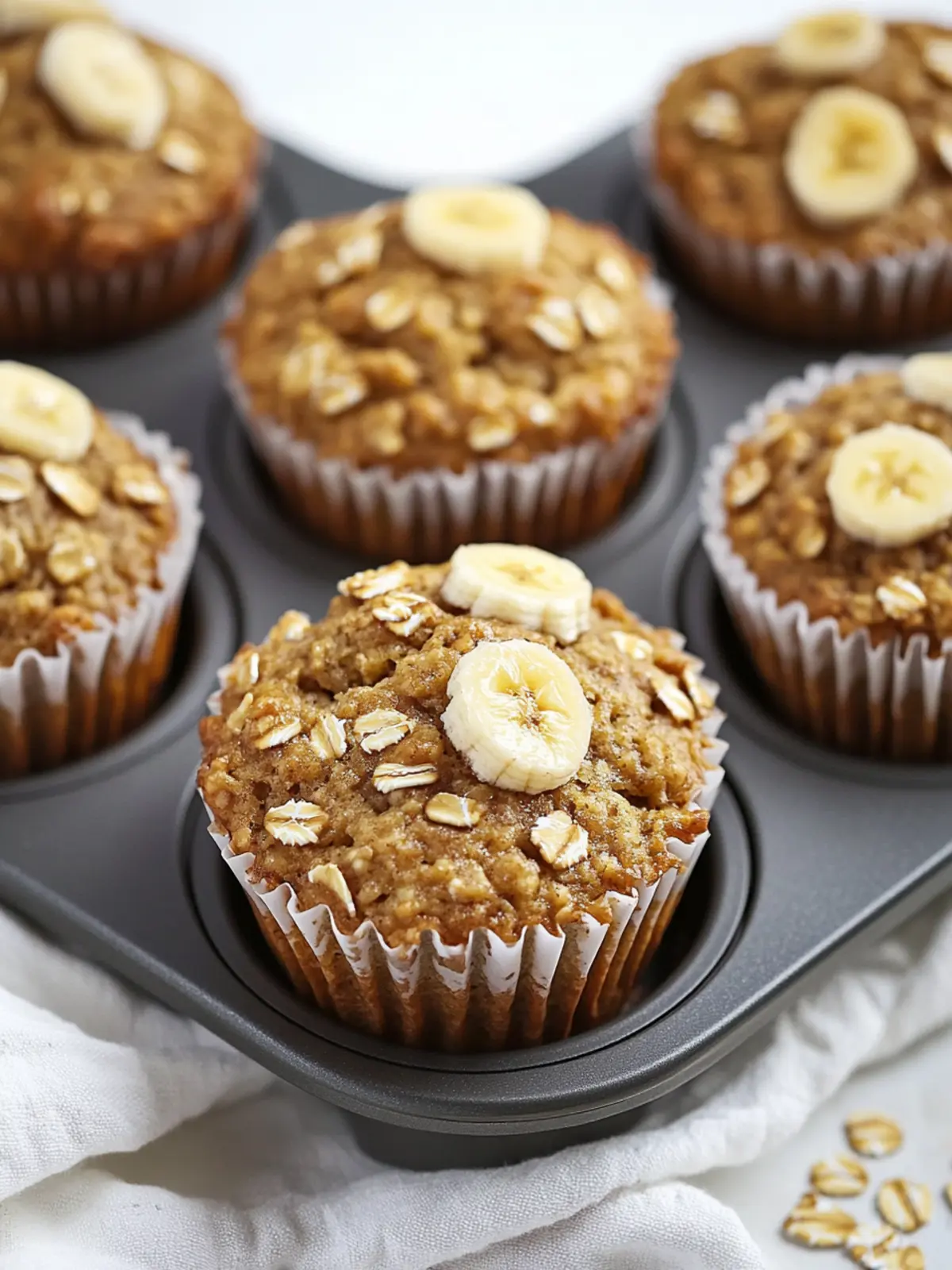 Deliciously Healthy Banana Oatmeal Muffins That You'll Love 3 Healthy Banana Oatmeal Muffins