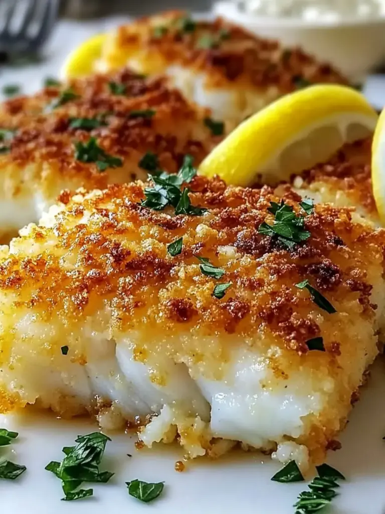Amazing Crispy Parmesan Crusted Cod