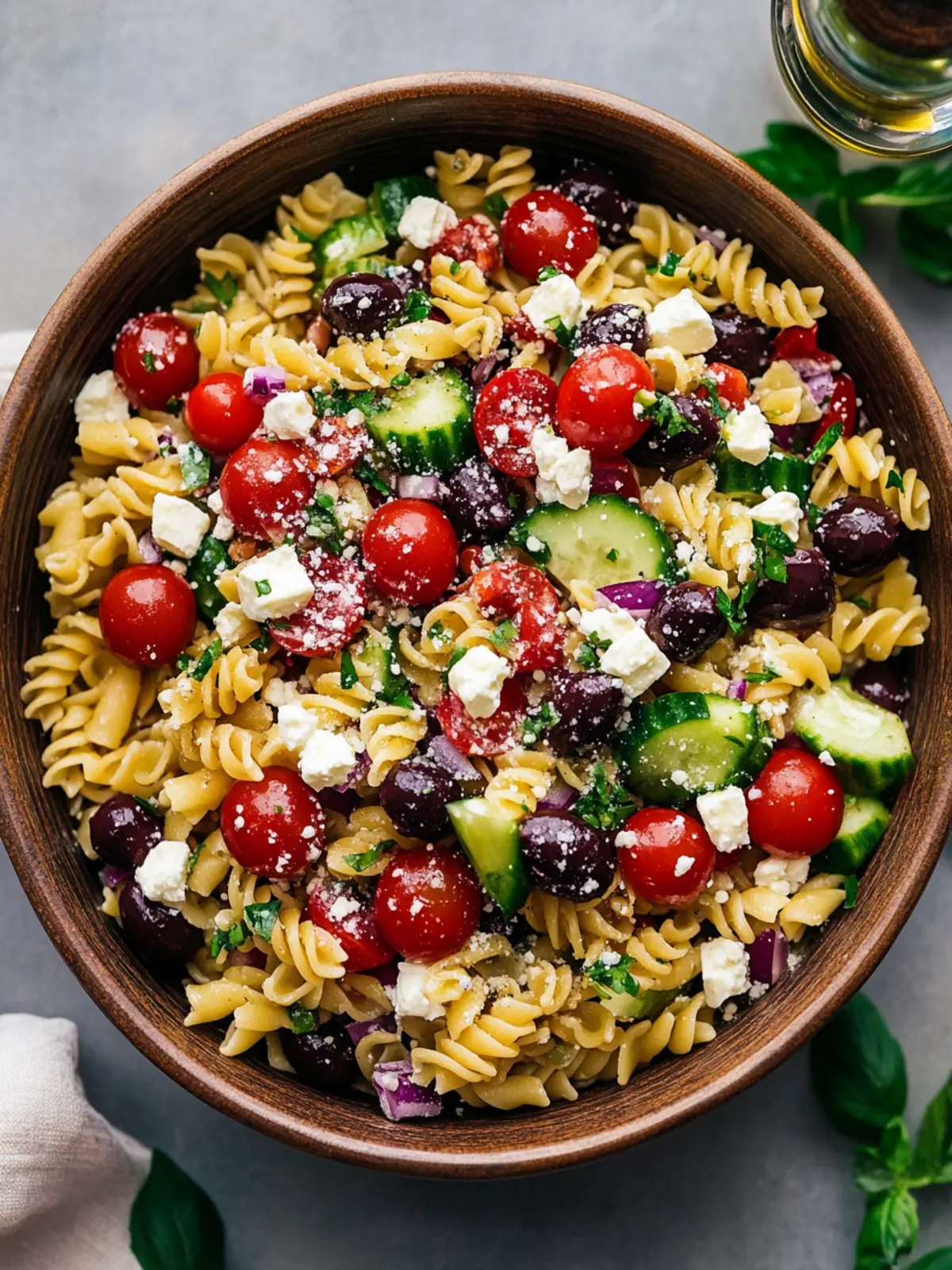 Zesty Greek Pasta Salad for Fresh Summer Vibes 3 Greek Pasta Salad