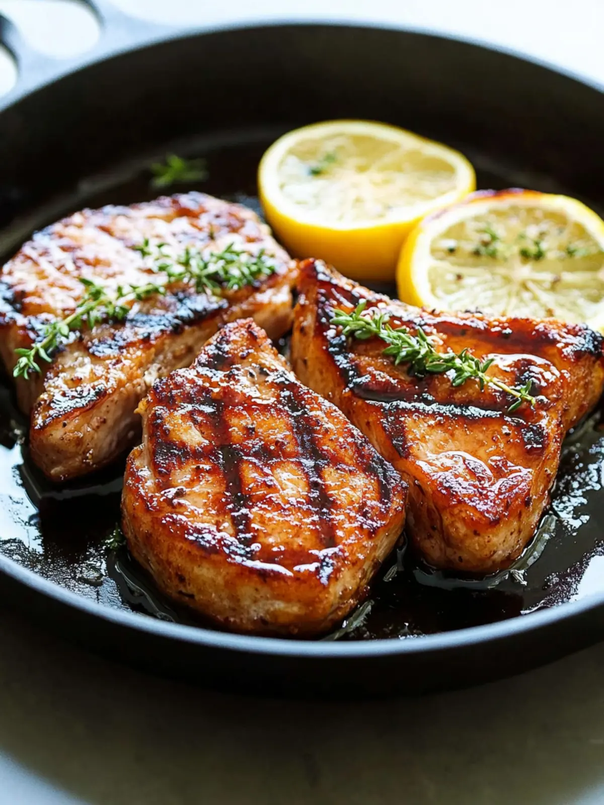 Savory Boneless Pork Chops with Honey Garlic Sauce Delight 3 Boneless Pork Chops