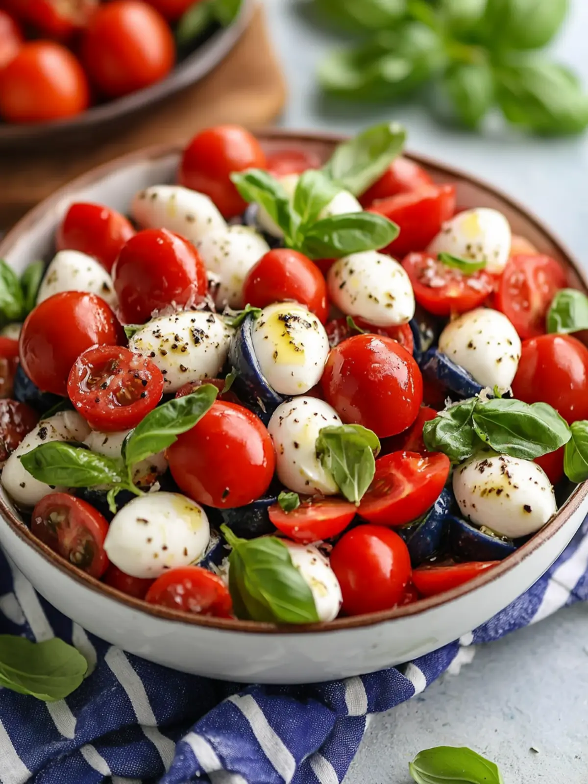 Red, White & Blue Caprese Salad to Wow Your Summer Guests 2 Red, White & Blue Caprese Salad