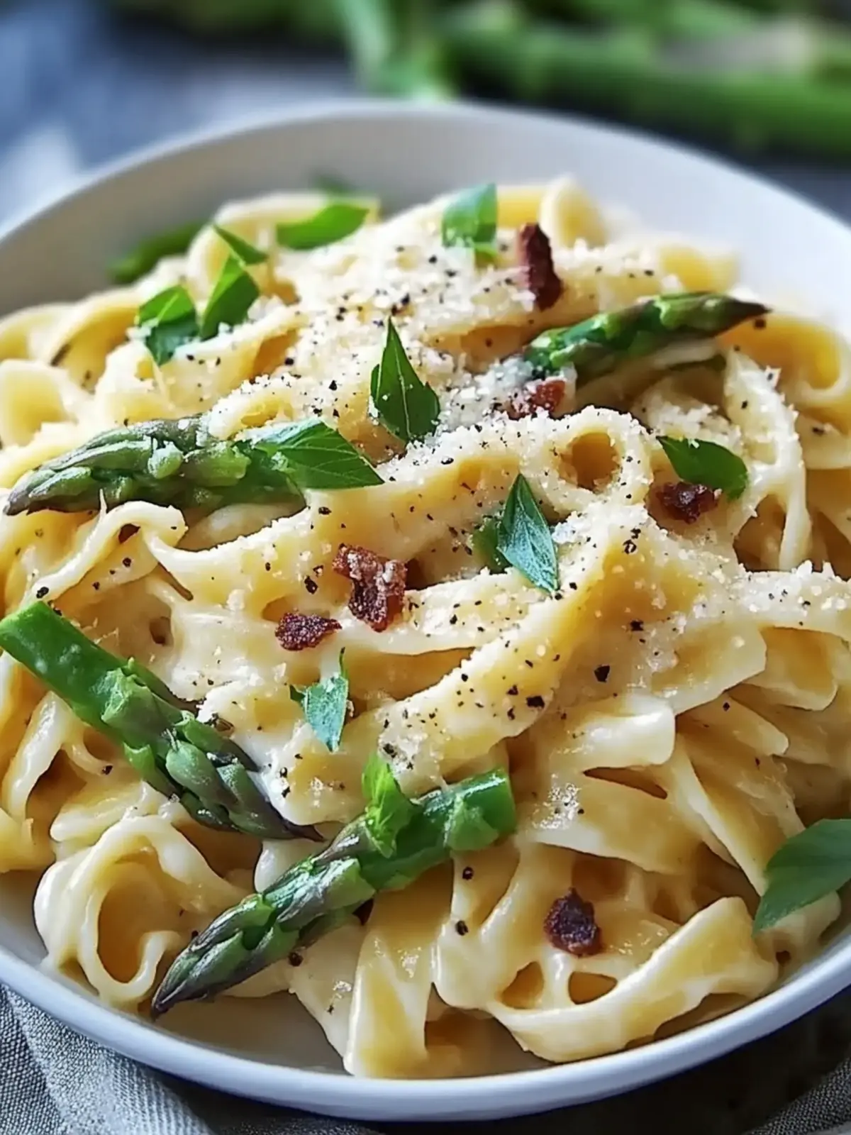 Creamy Pasta with Asparagus