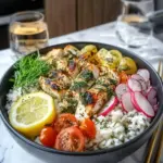 Lemon Dill Chicken Bowl: Enjoy a Low Carb High Protein Meal 6 Lemon Dill Chicken Bowl – Low Carb High Protein Mediterranean Recipe