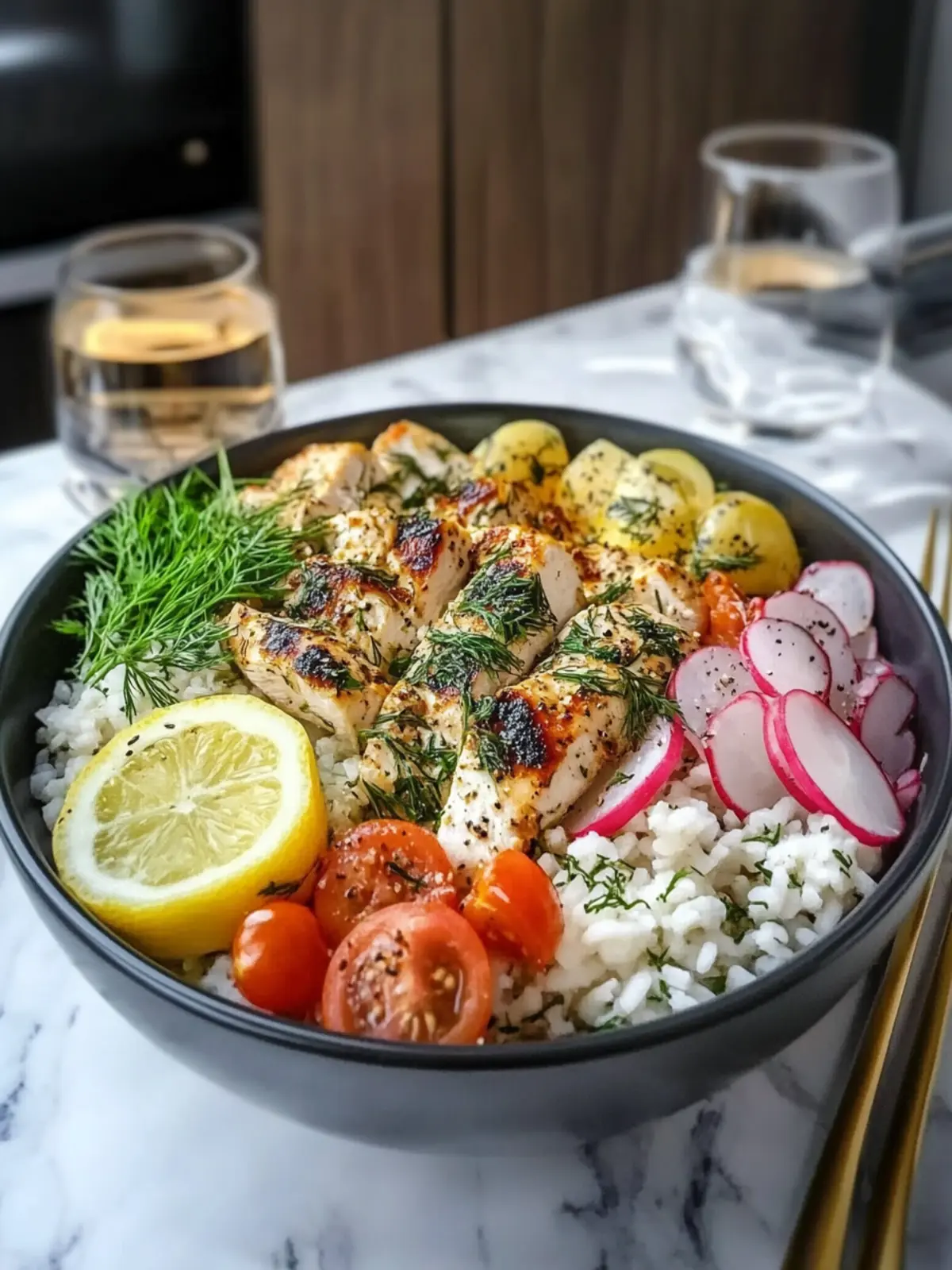 Lemon Dill Chicken Bowl: Enjoy a Low Carb High Protein Meal 5 Lemon Dill Chicken Bowl – Low Carb High Protein Mediterranean Recipe