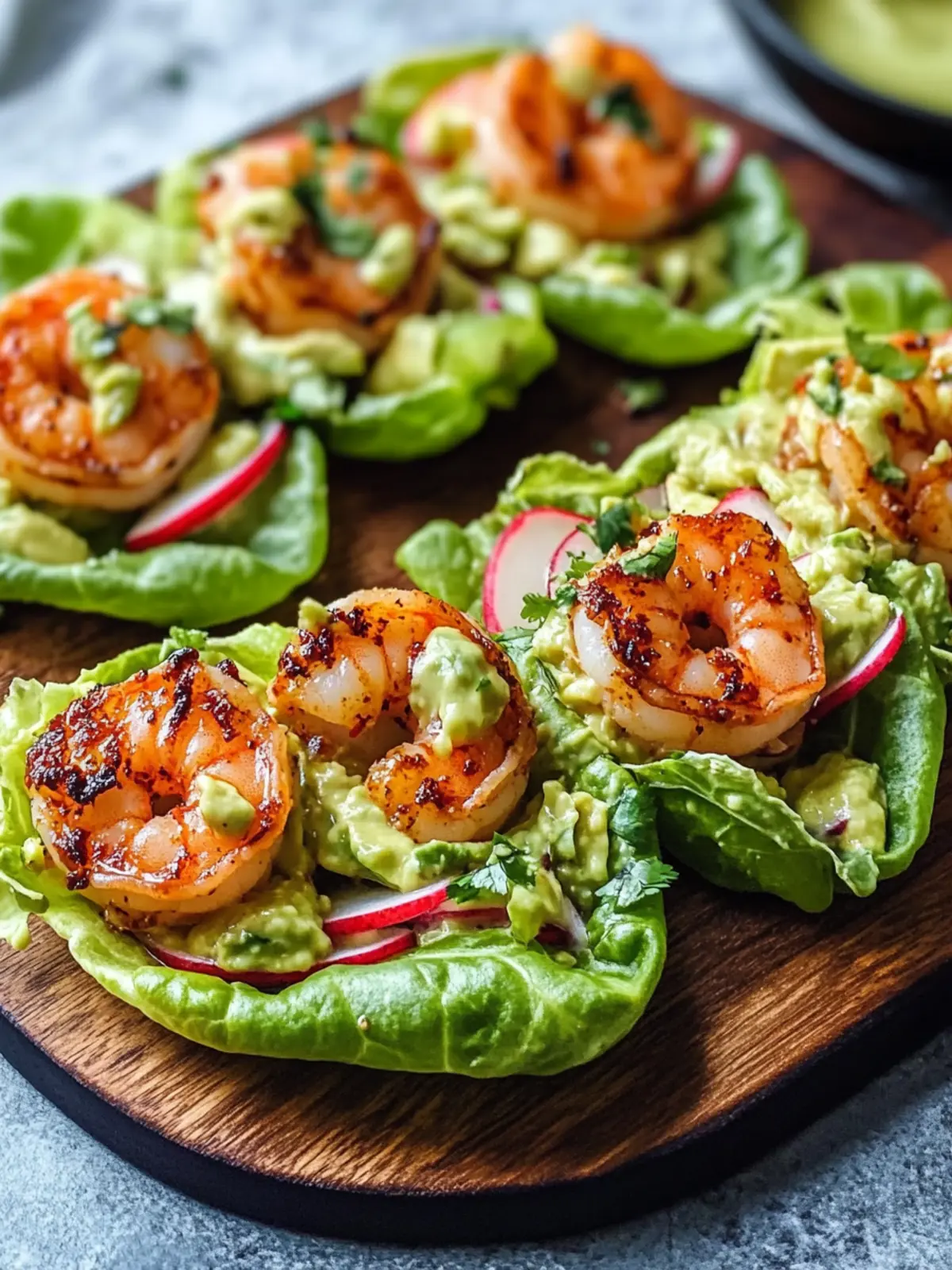 Flavor-Packed Sheet Pan Chili-Lime Shrimp Lettuce Wraps 4 Sheet Pan Chili-Lime Shrimp Lettuce Wraps with Radish Slaw & Avocado Sriracha Crema