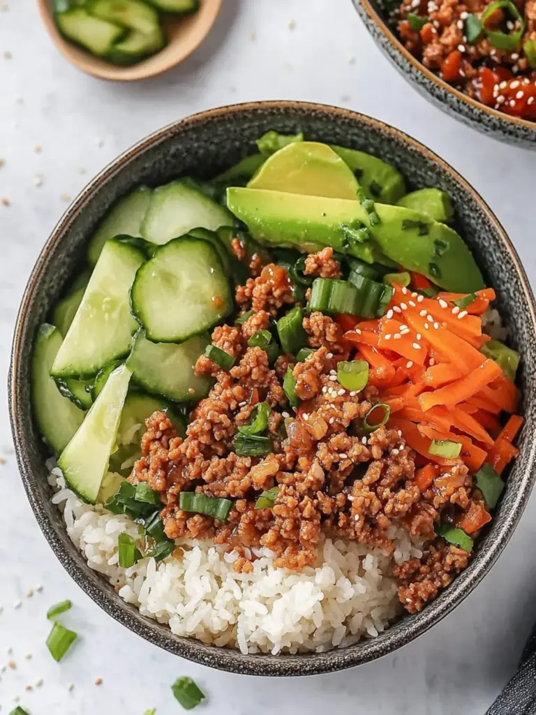 Ground Turkey Teriyaki Rice Bowl