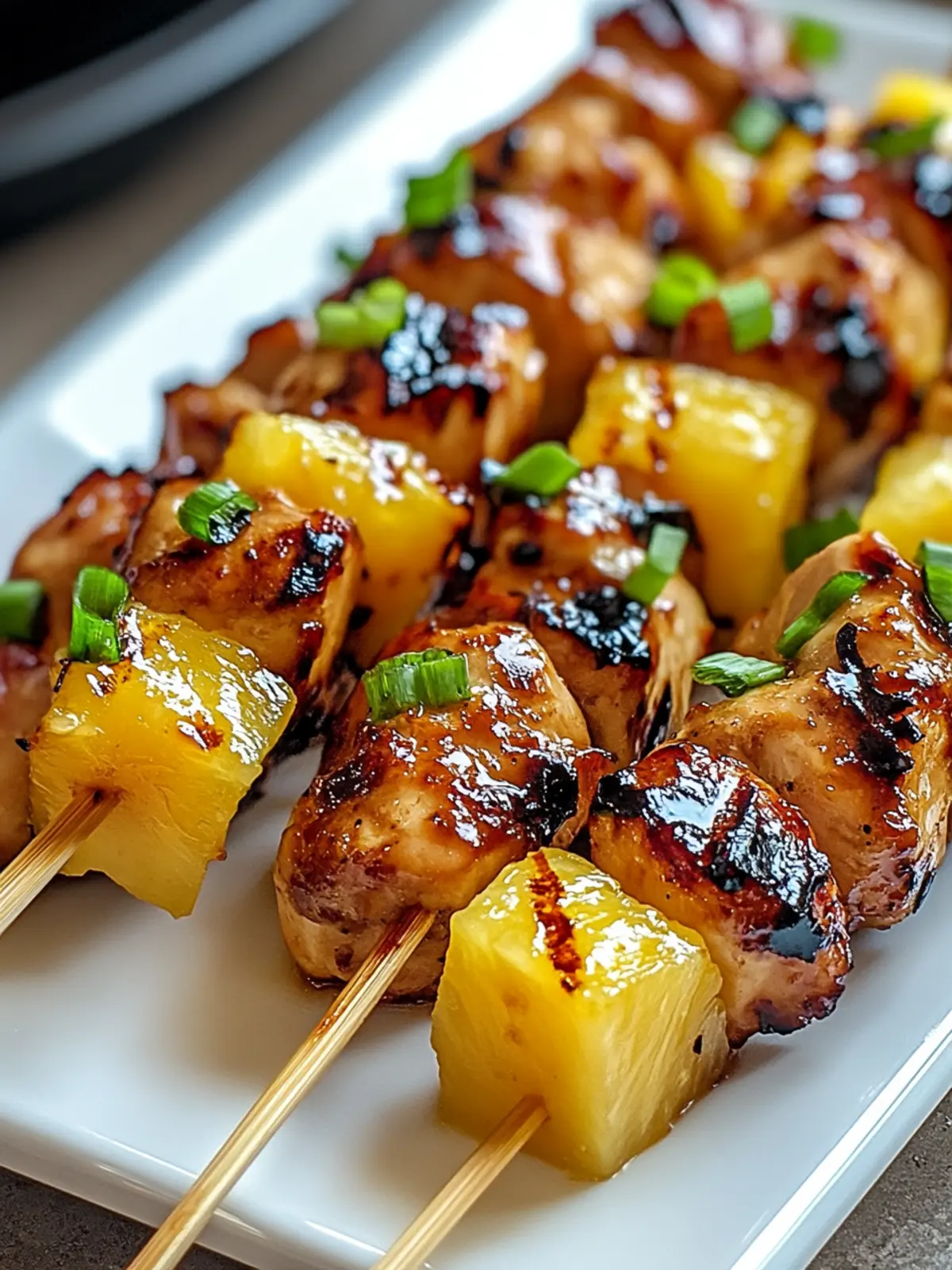Grilled Pineapple Teriyaki Chicken Kabobs for Perfect Summer BBQ 4 Grilled Pineapple Teriyaki Chicken Kabobs
