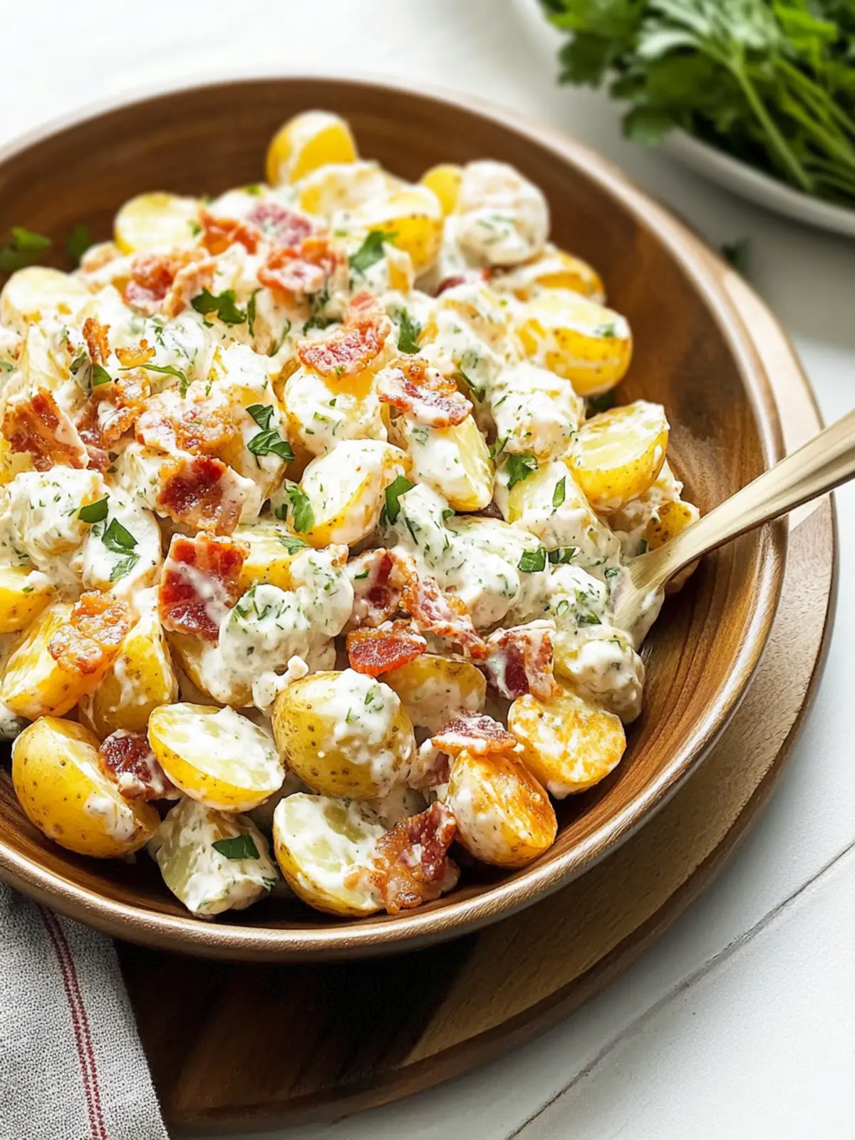 Creamy Bacon Ranch Potato Salad Your Potluck Showstopper 2 Bacon Ranch Potato Salad