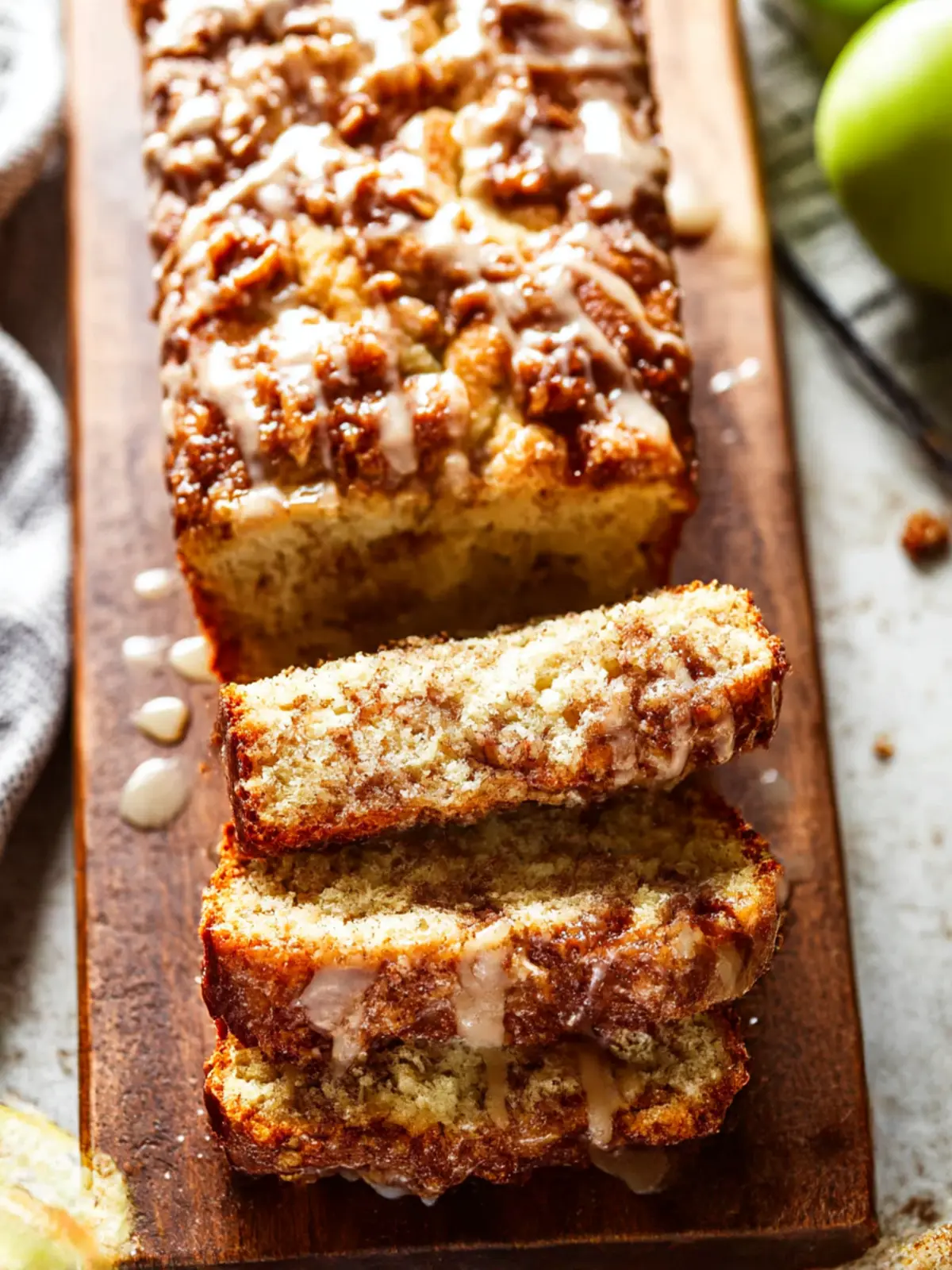 Cozy Up with Apple Fritter Bread: A Sweet Fall Delight 3 Apple Fritter Bread