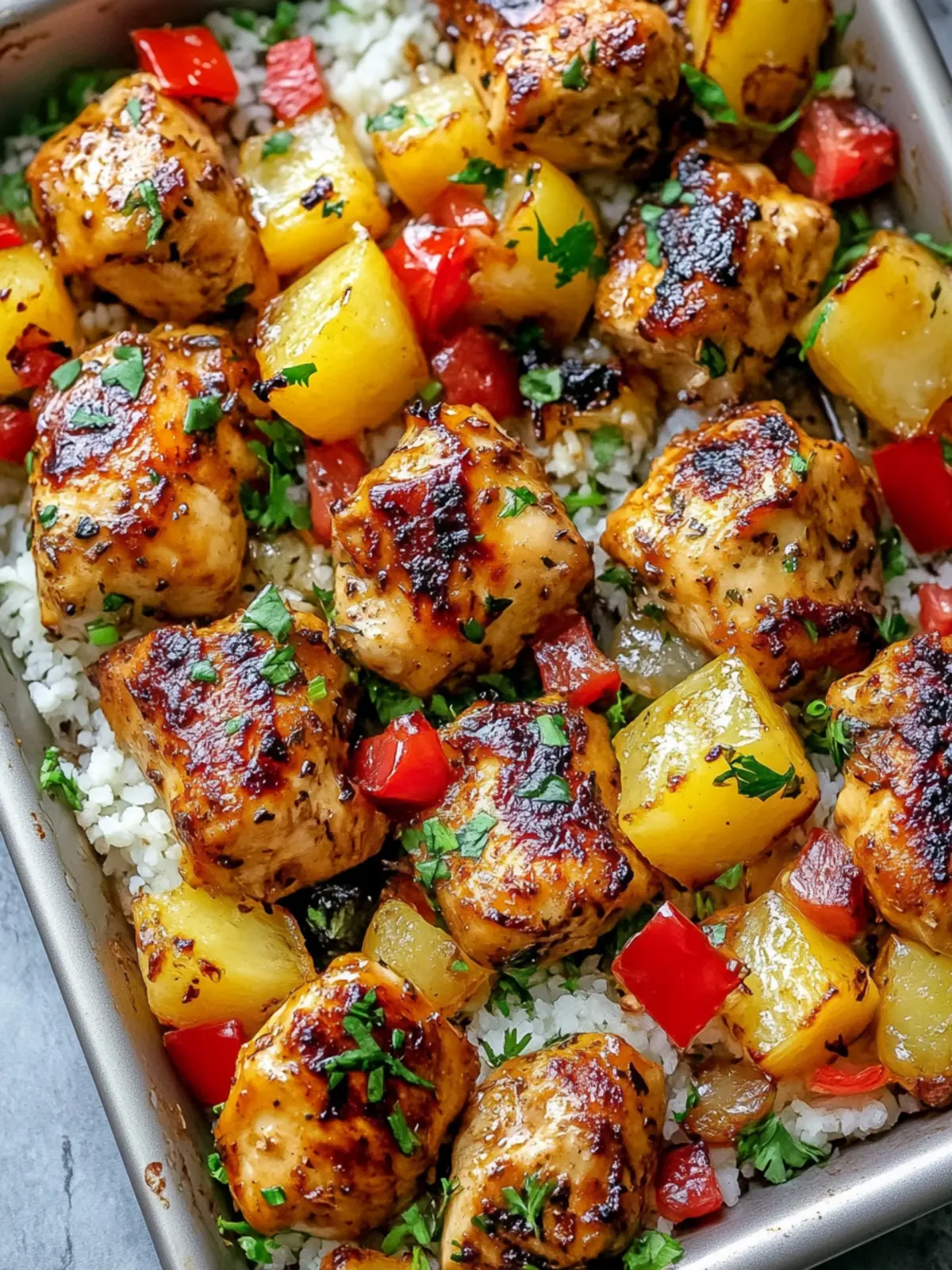 Hawaiian Chicken Sheet Pan