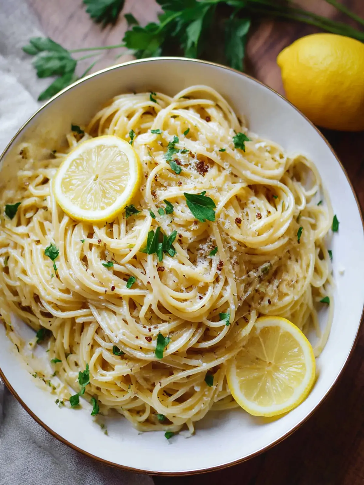 Lemon Garlic Pasta: A Creamy Delight in 20 Minutes 3 Garlic Lemon Pasta