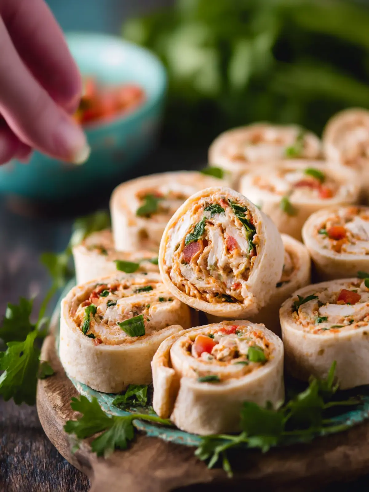 Delicious Chicken Taco Mexican Pinwheels for Easy Entertaining 3 Chicken Taco Mexican Pinwheels