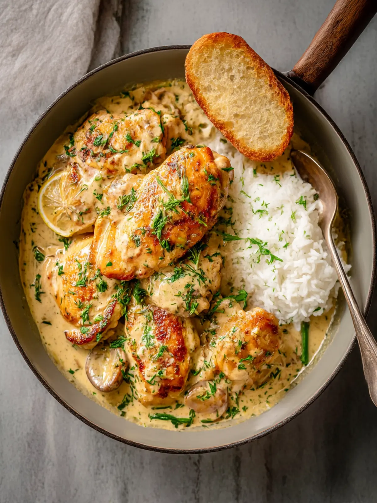 One Pot Creamy Garlic Chicken for Effortless Dinner Bliss 2 One Pot Creamy Garlic Chicken