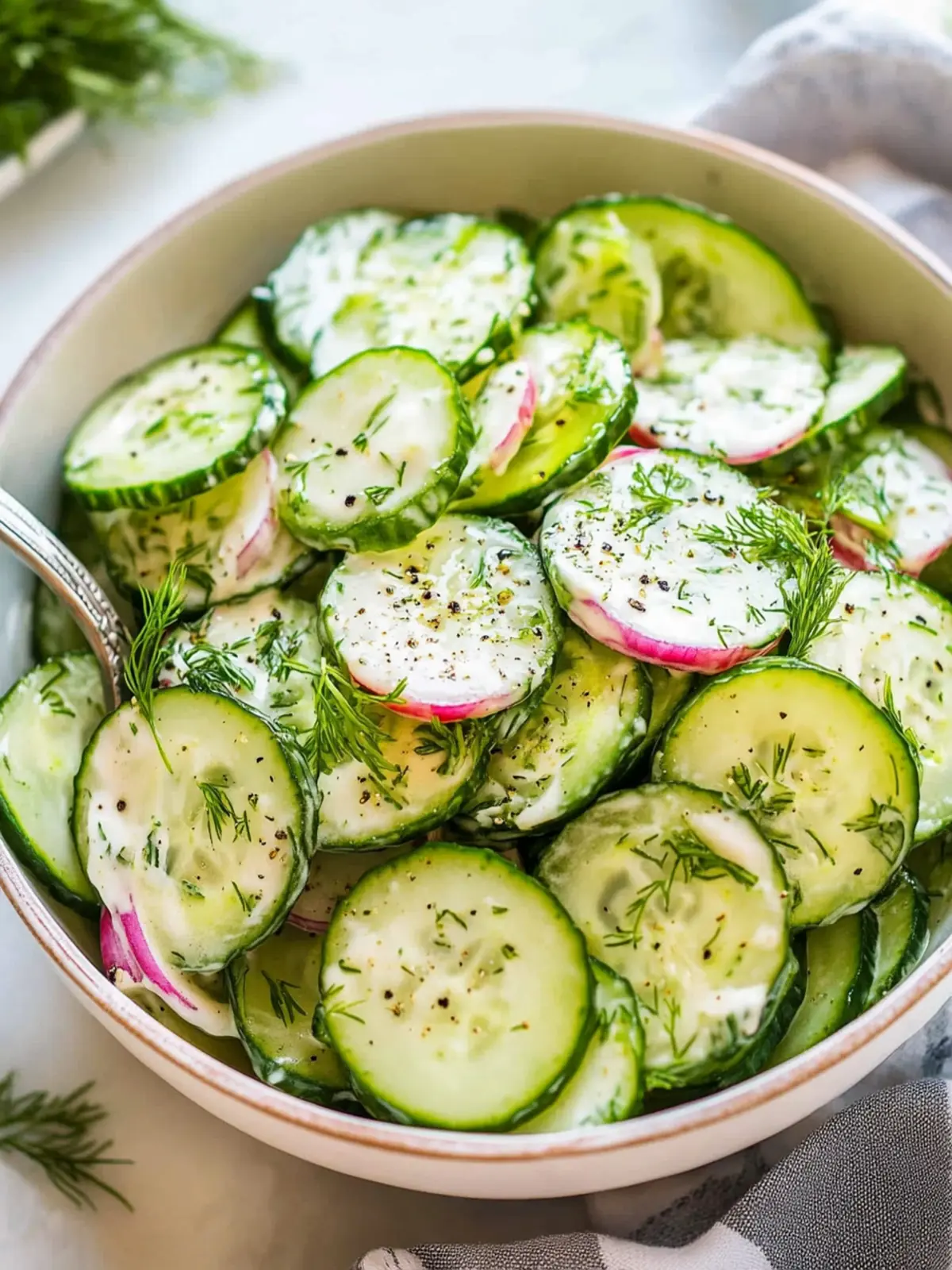 Refreshing Creamy Cucumber Salad for Light Summer Feasts 2 Creamy Cucumber Salad