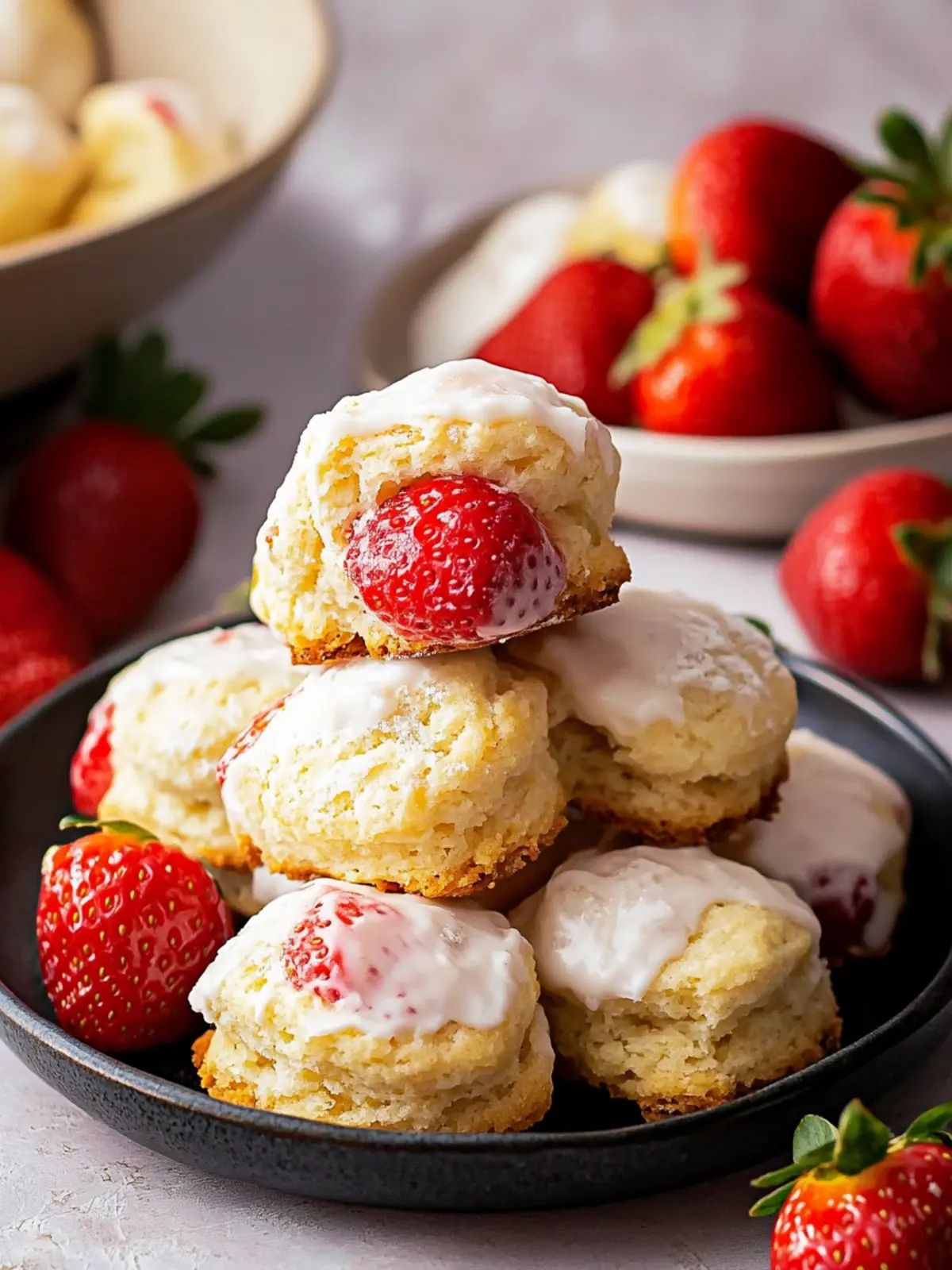 Strawberry Biscuits