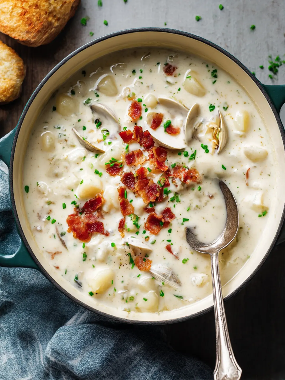Creamy Clam Chowder Recipe with Crunchy Bacon Twist 2 Clam Chowder Recipe