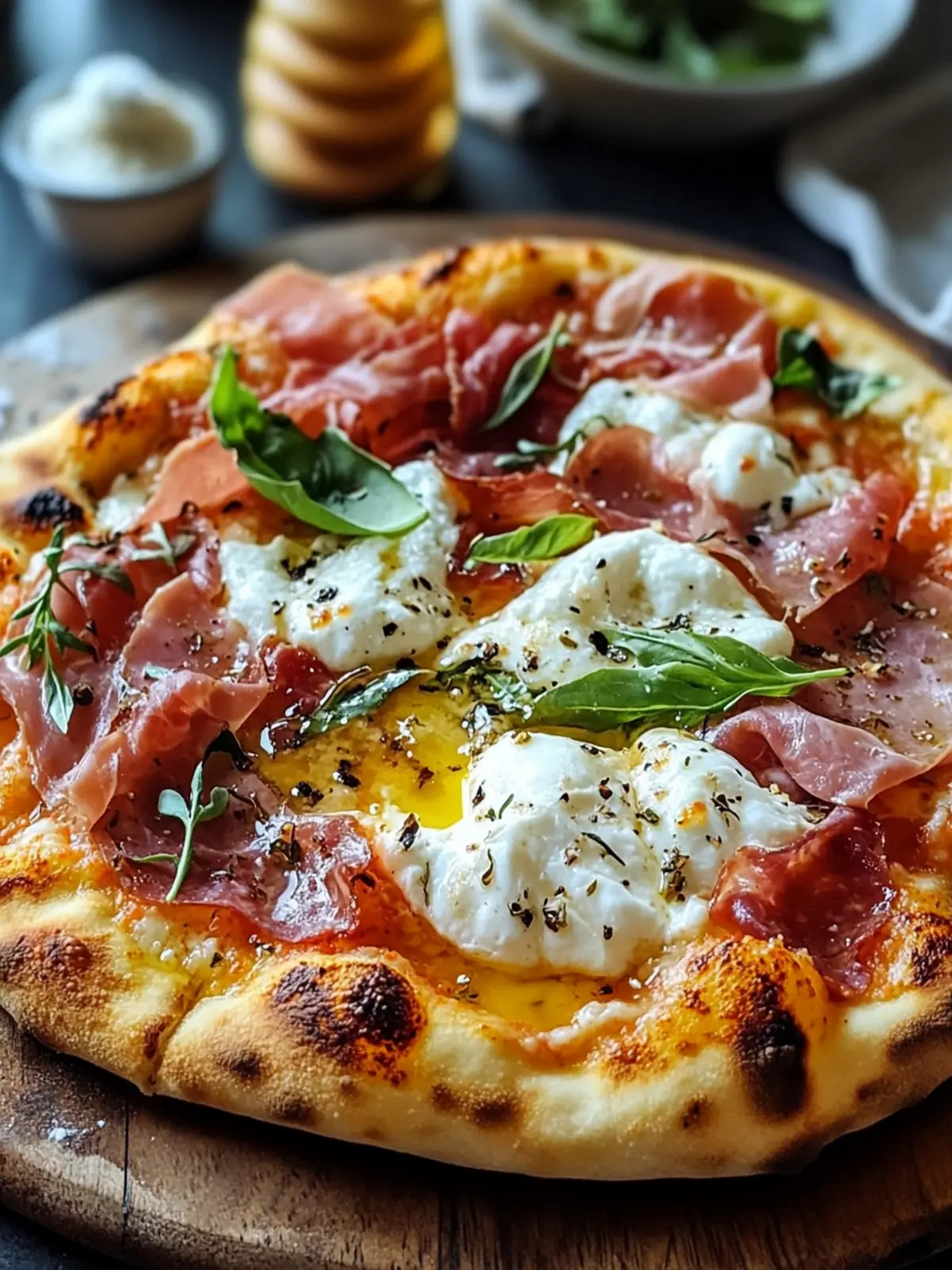Prosciutto Burrata Pizza with Honey for Effortless Elegance 3 Prosciutto Burrata Pizza with Honey