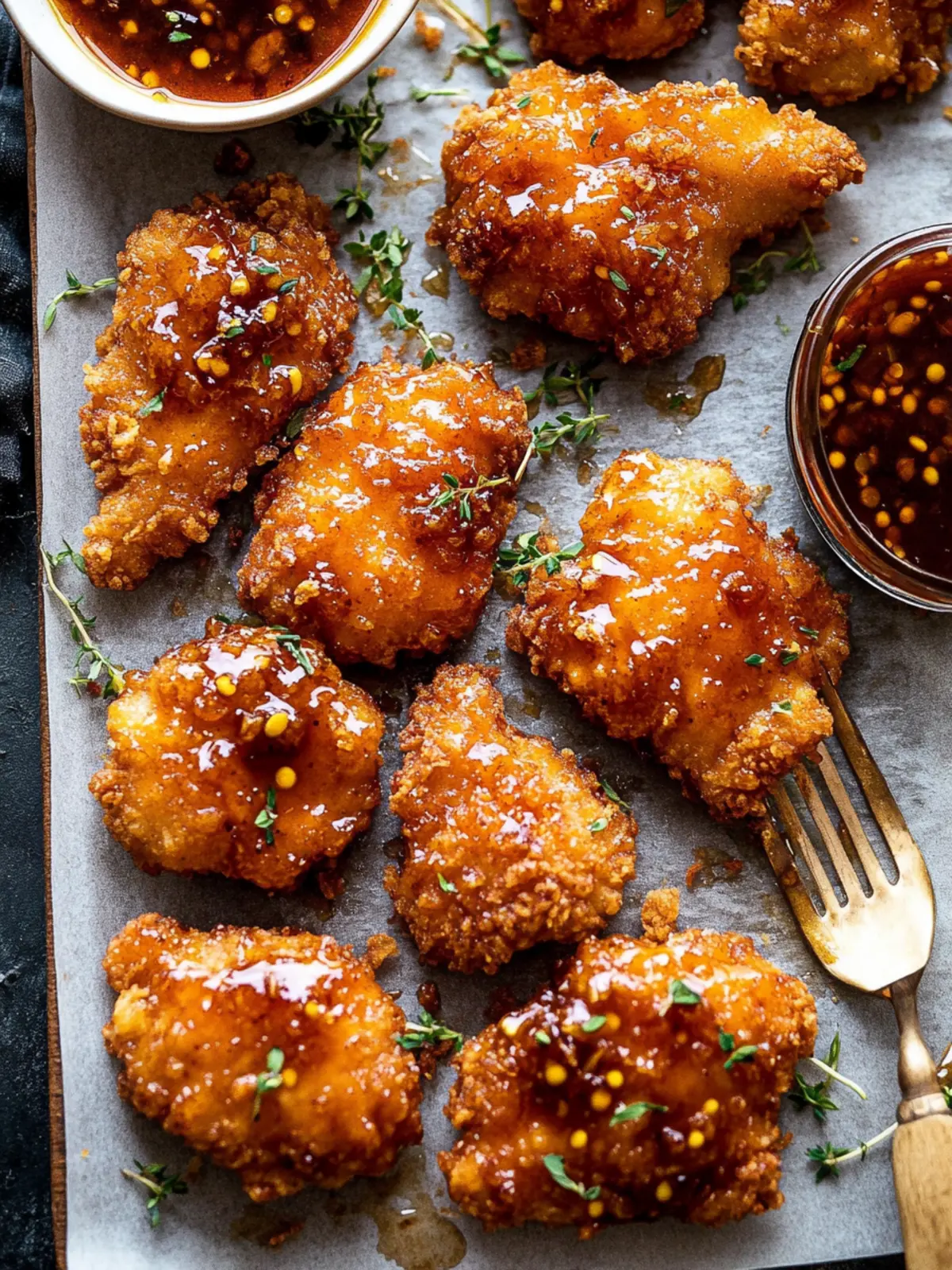 Baked Crunchy Hot Honey Chicken: Flavor Explosion Awaits! 2 Baked Crunchy Hot Honey Chicken.