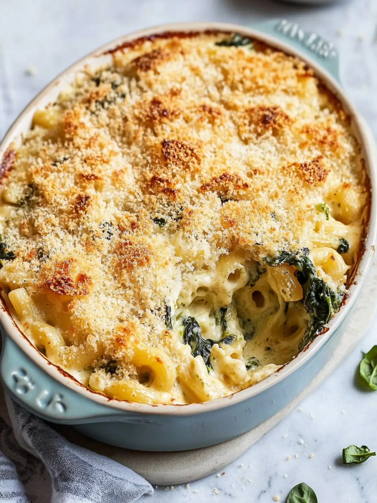 Indulge in Spinach Artichoke Macaroni & Cheese Bliss 3 Spinach Artichoke Macaroni & Cheese