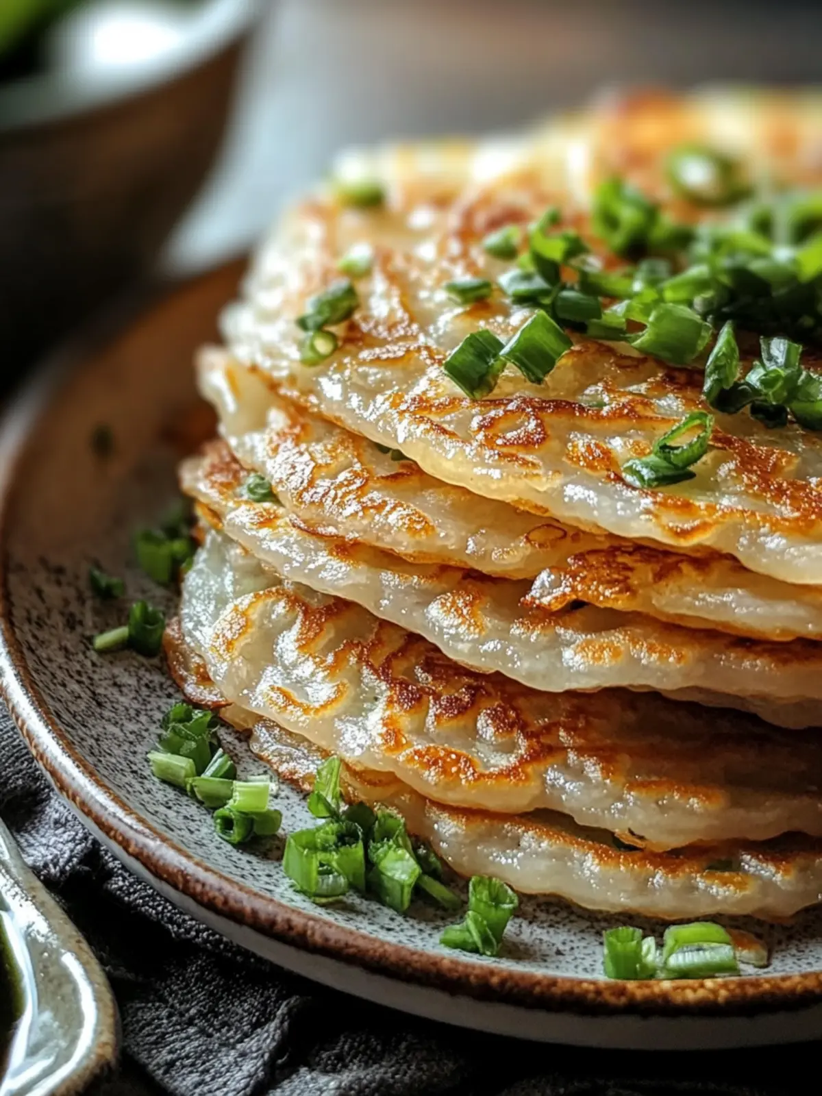 Crispy Rice Paper Scallion Pancakes for a Flavorful Snack 3 Crispy Rice Paper Scallion Pancakes