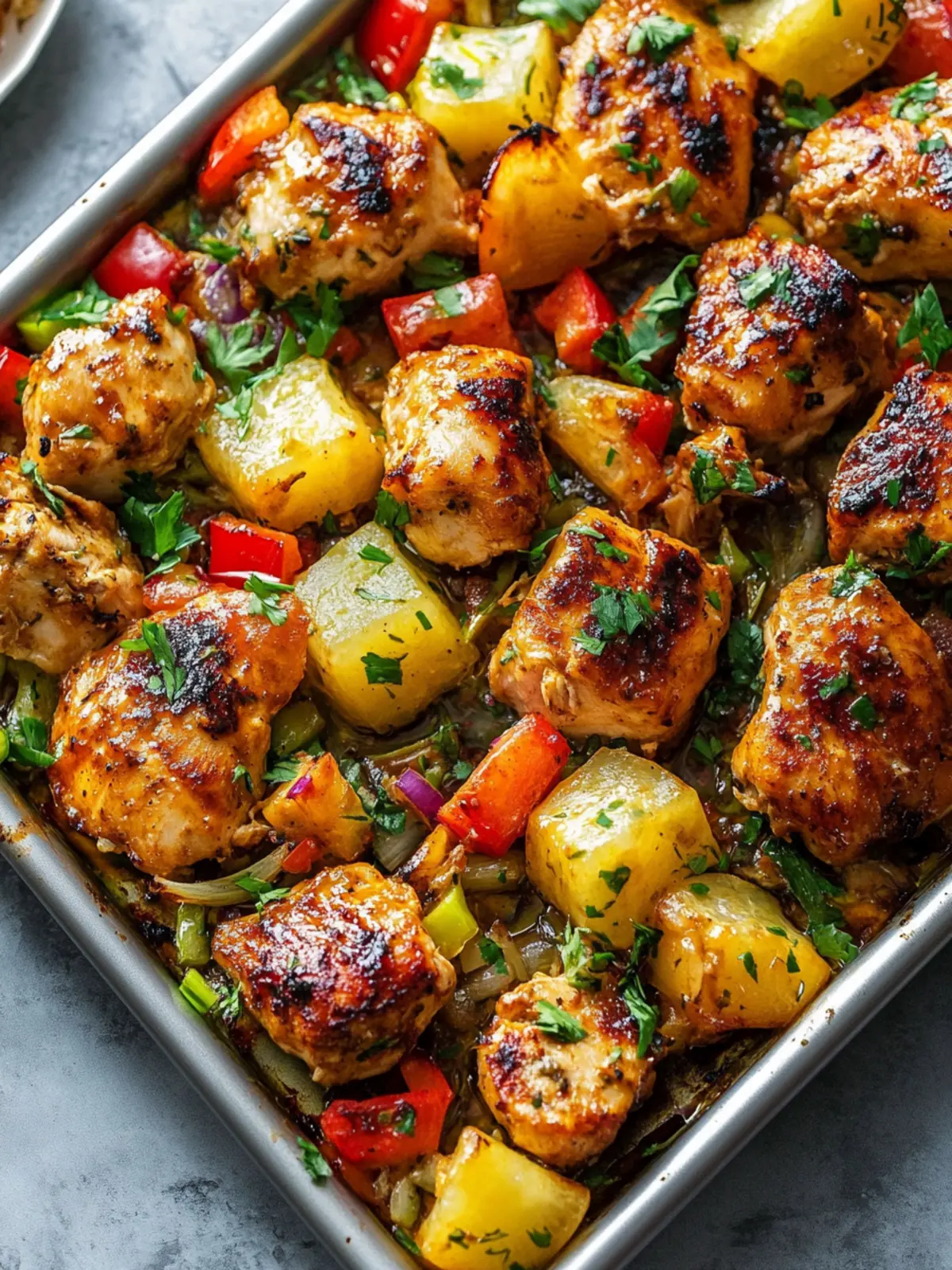 Hawaiian Chicken Sheet Pan