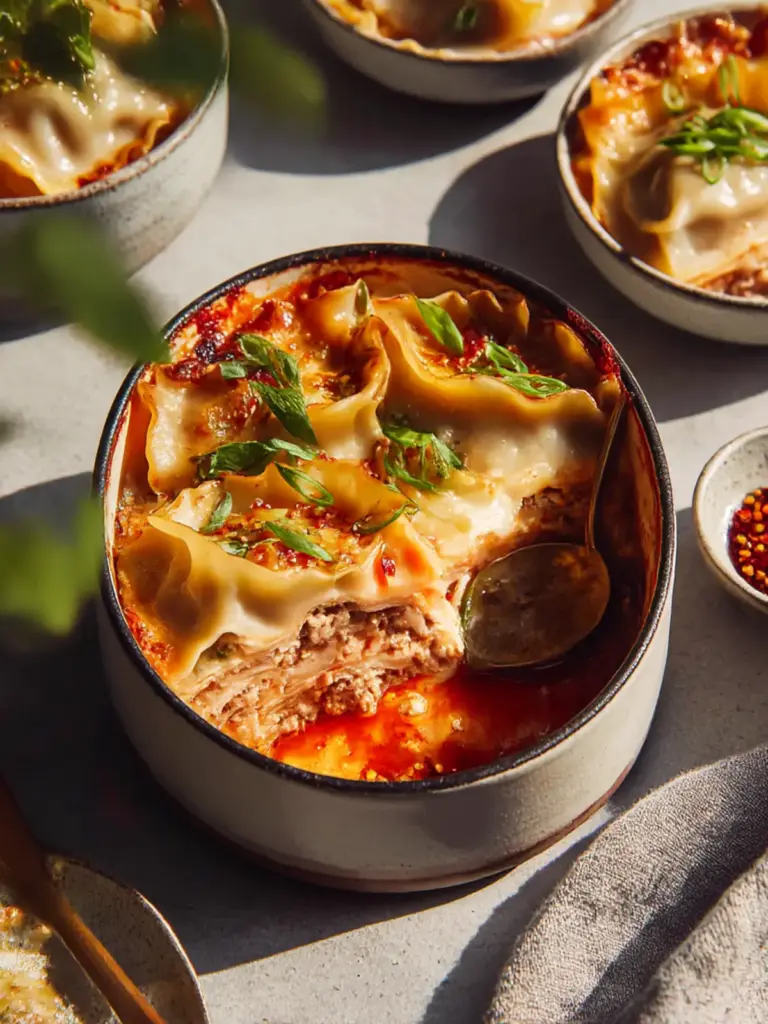 Viral Dumpling Lasagna