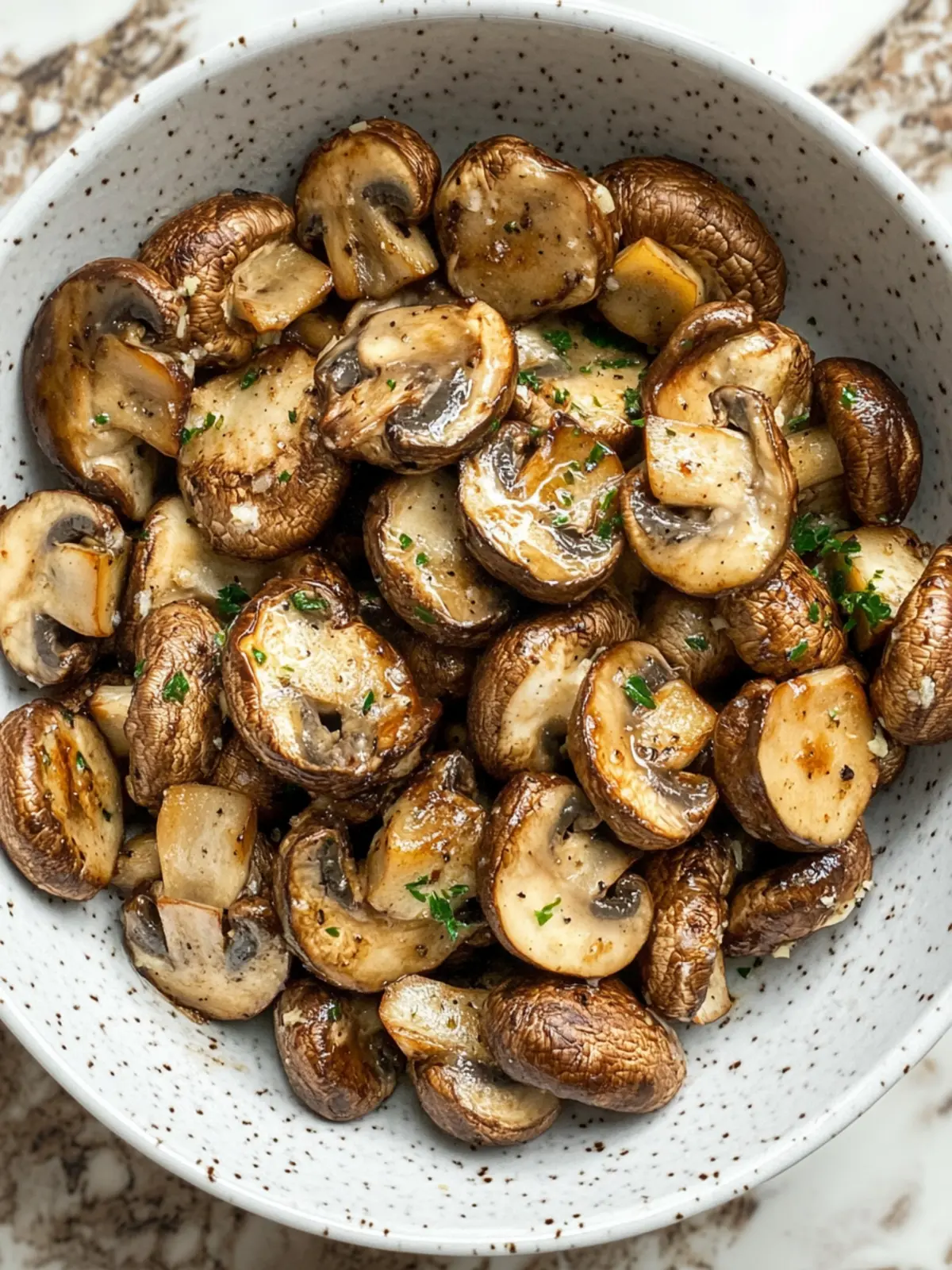 Savory Air Fryer Mushrooms with Parmesan in 10 Minutes 4 Air Fryer Mushrooms