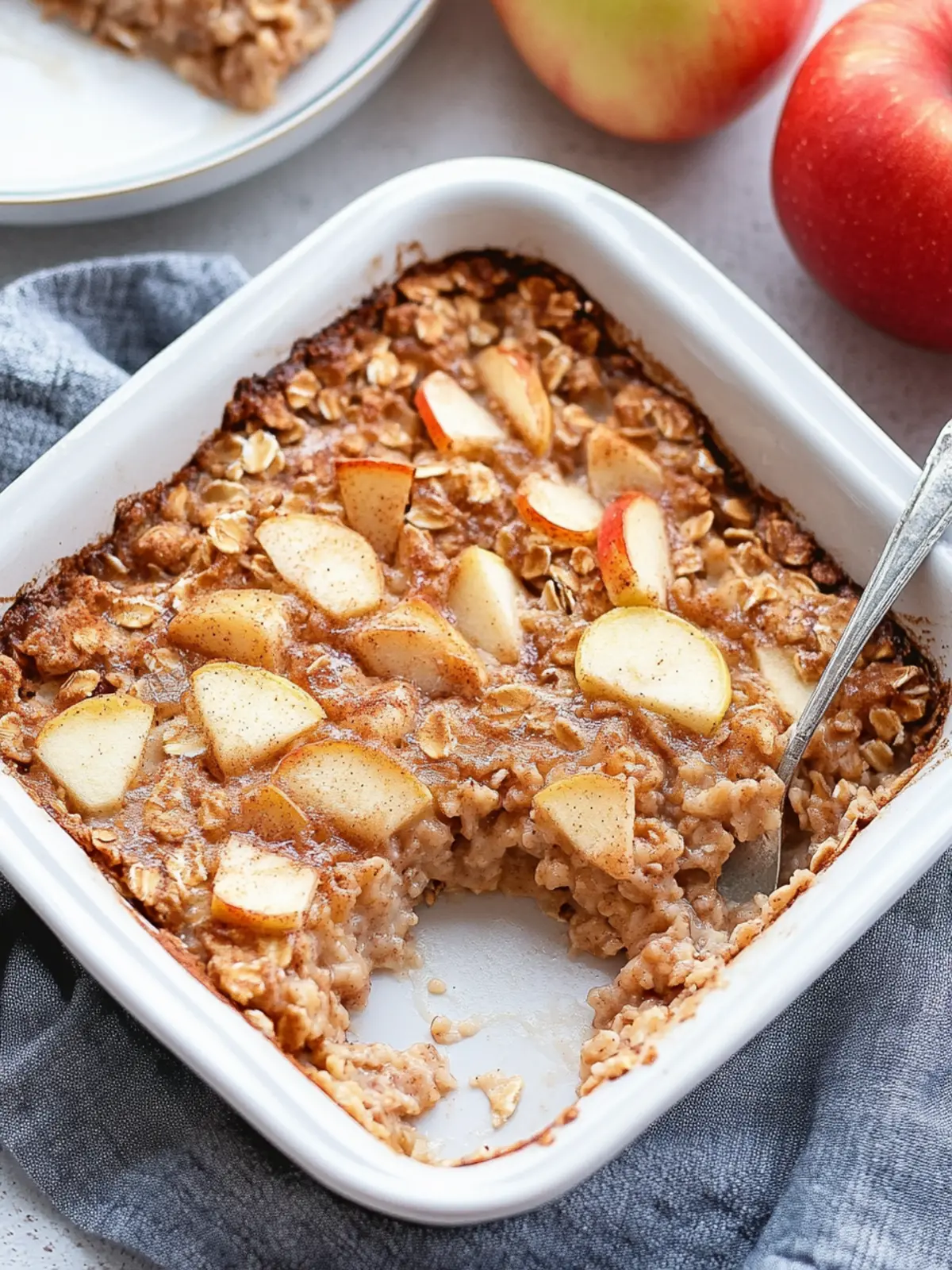 Cozy Up with Apple Cinnamon Baked Oatmeal Delight 3 Apple Cinnamon Baked Oatmeal