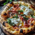 Prosciutto Burrata Pizza with Honey