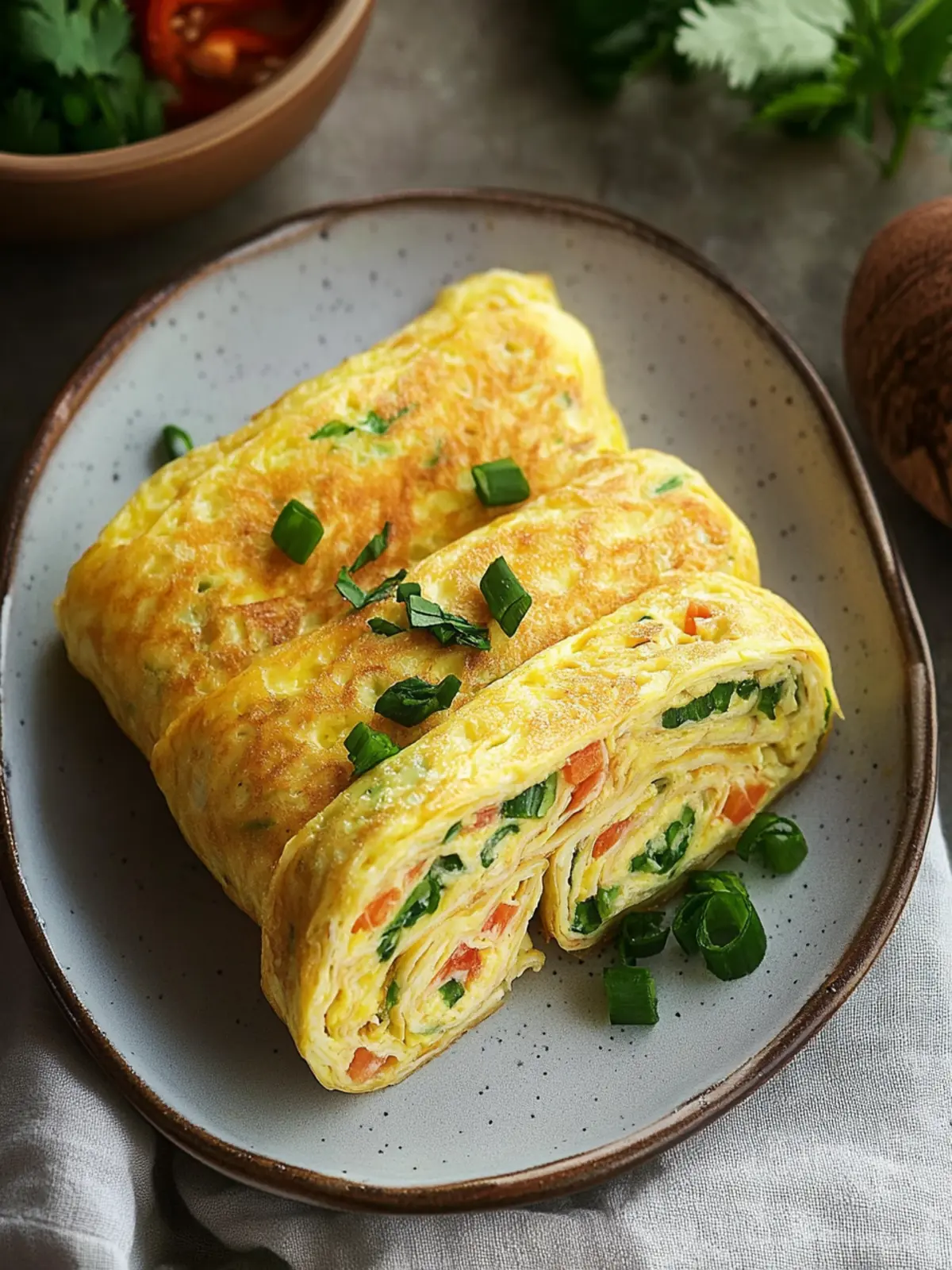 Korean Rolled Omelette: Fluffy Perfection for Quick Meals 2 Korean Rolled Omelette