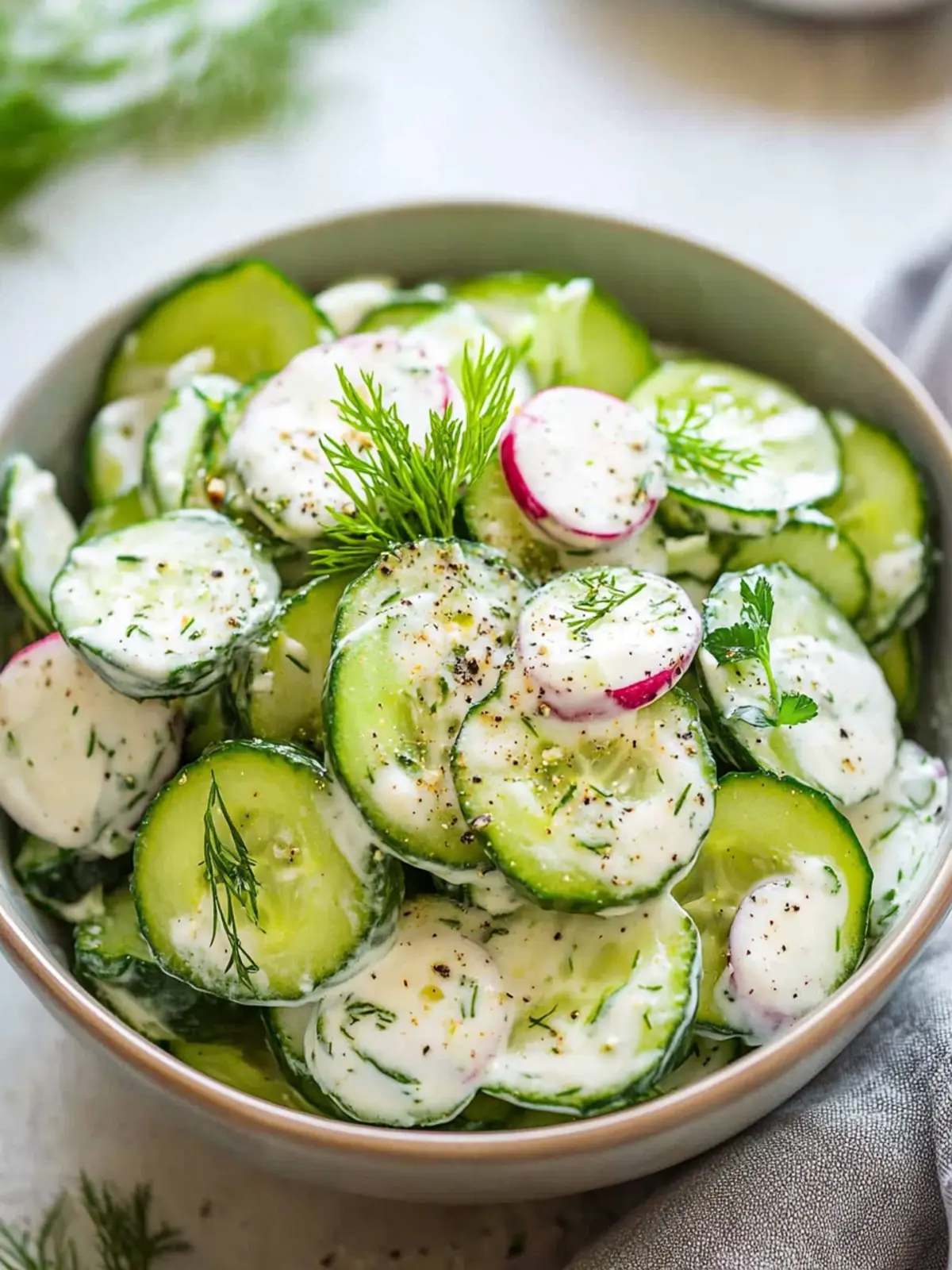 Refreshing Creamy Cucumber Salad for Light Summer Feasts 4 Creamy Cucumber Salad