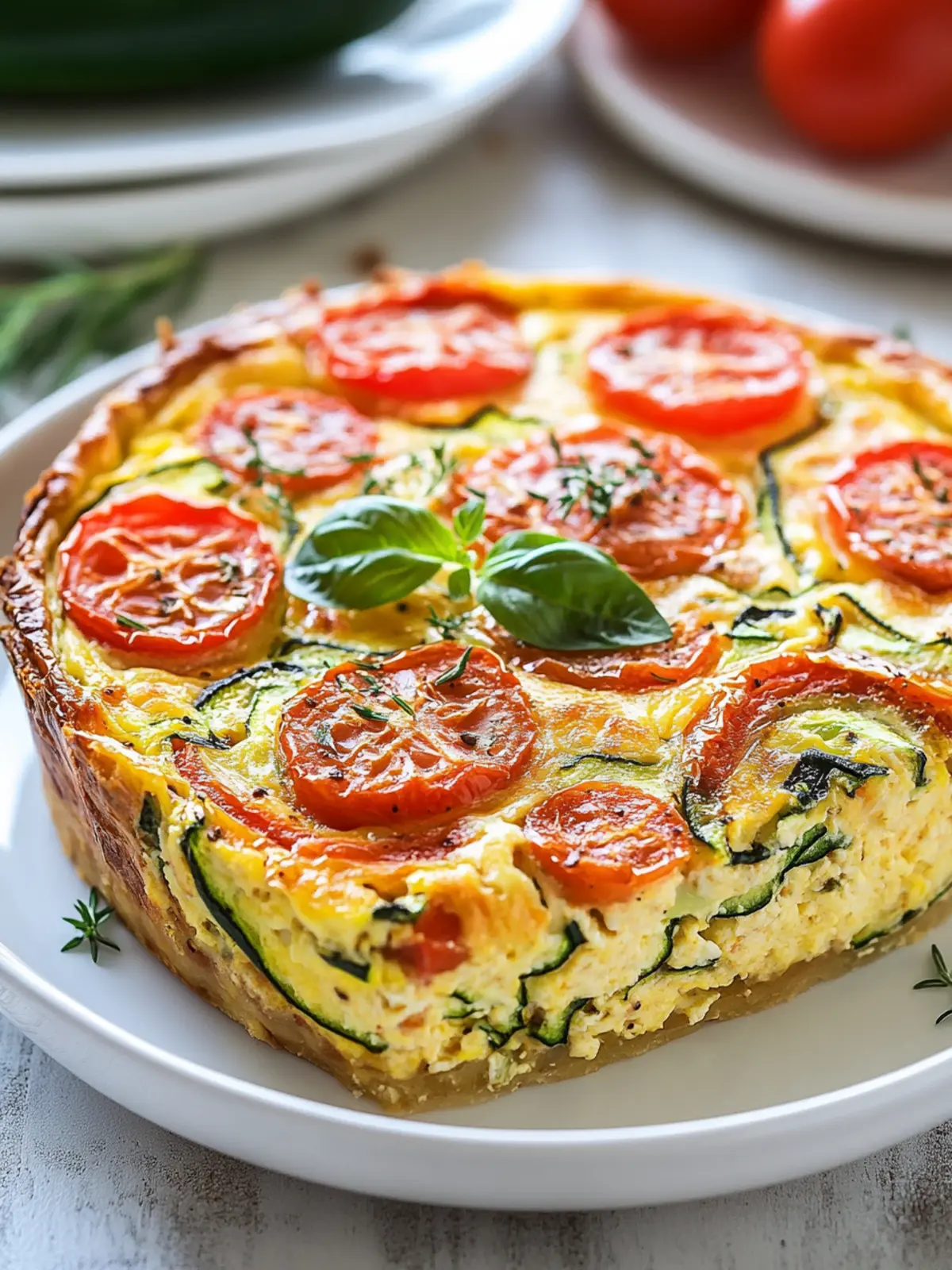 Delicious Crustless Zucchini Tomato Quiche for Easy Brunch 2 Crustless Zucchini Tomato Quiche