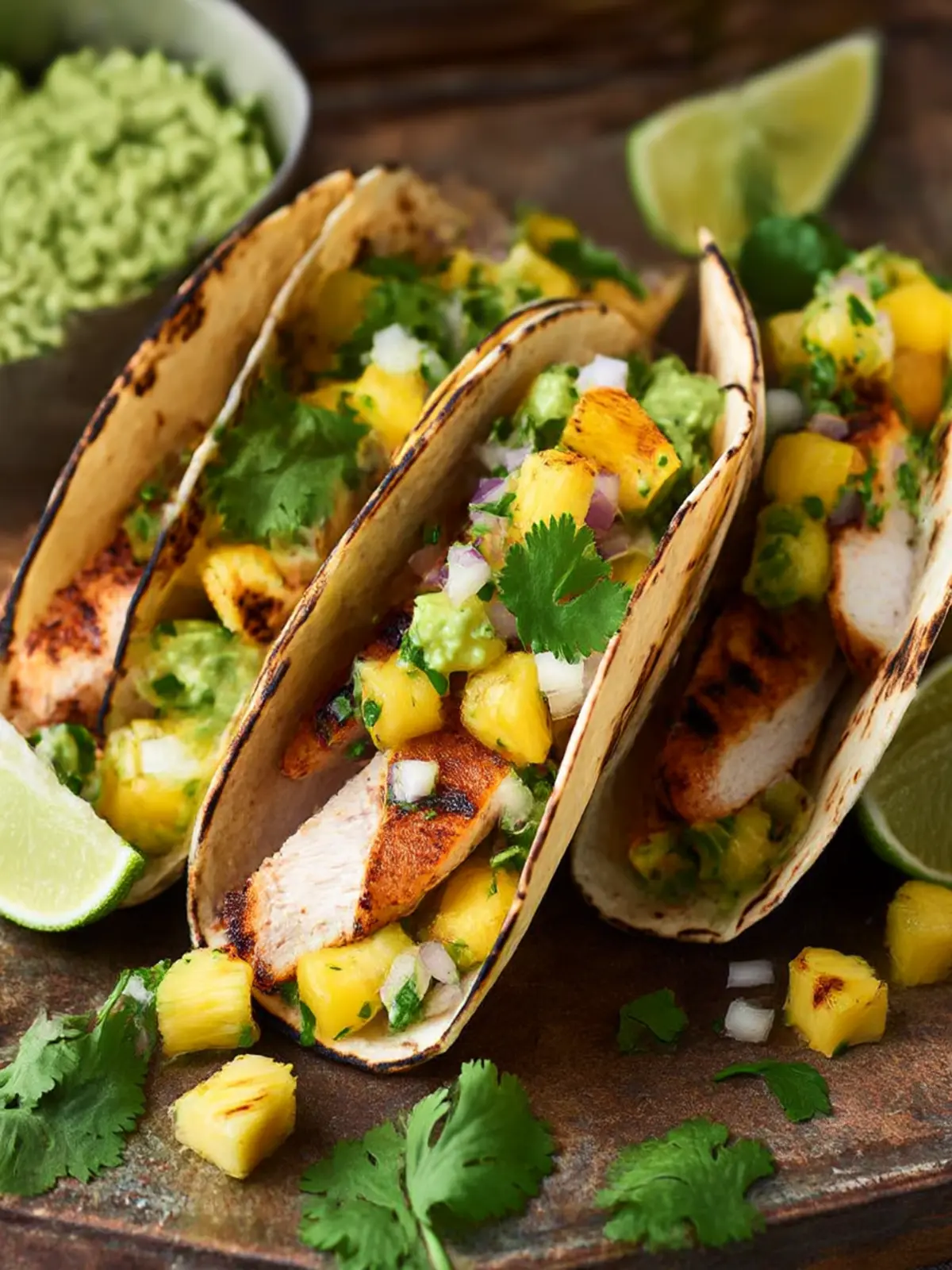 Savor Tequila Lime Chicken Tacos with Grilled Pineapple Salsa 4 Tequila Lime Chicken Tacos with Grilled Pineapple Salsa