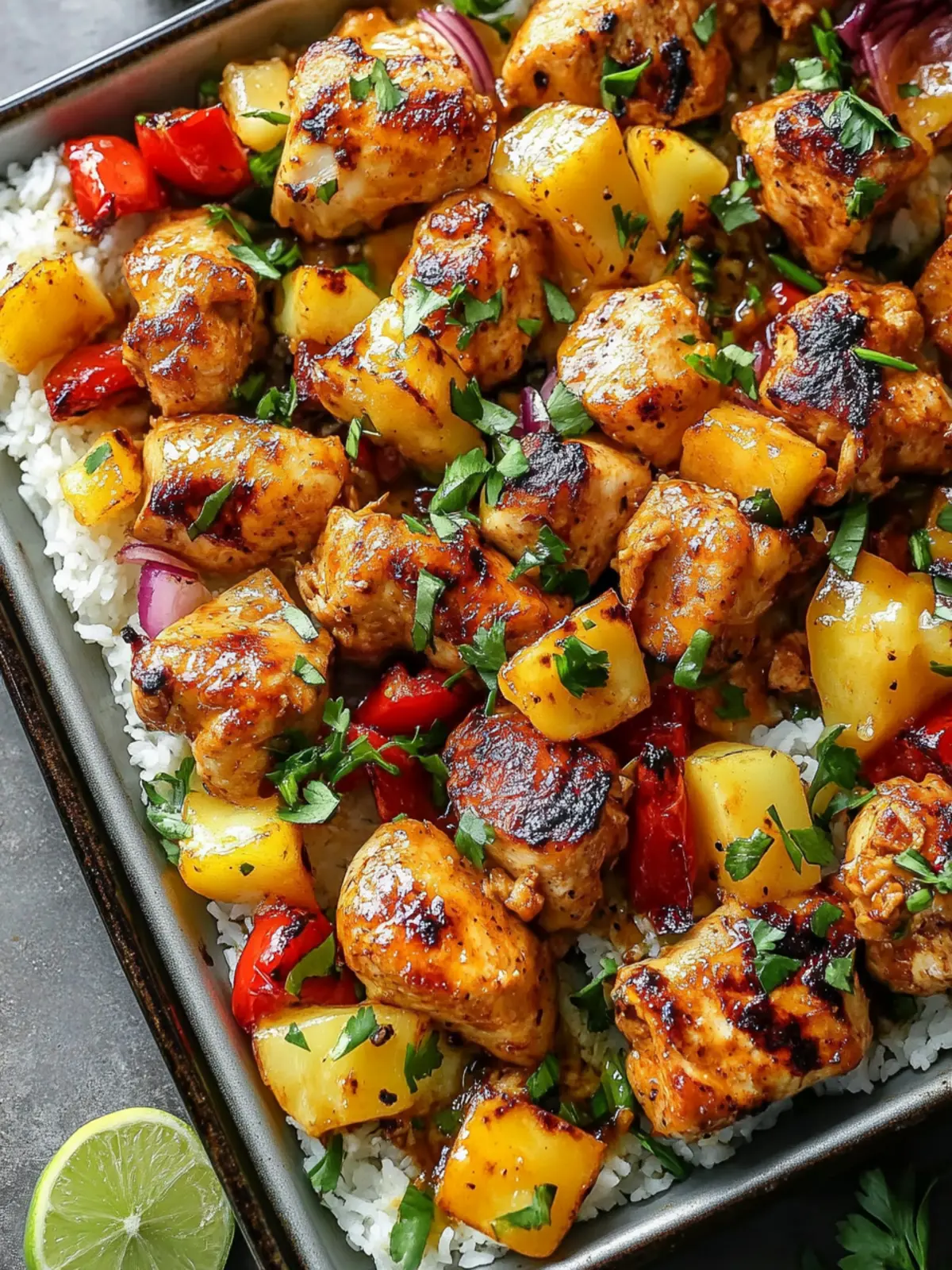 Hawaiian Chicken Sheet Pan